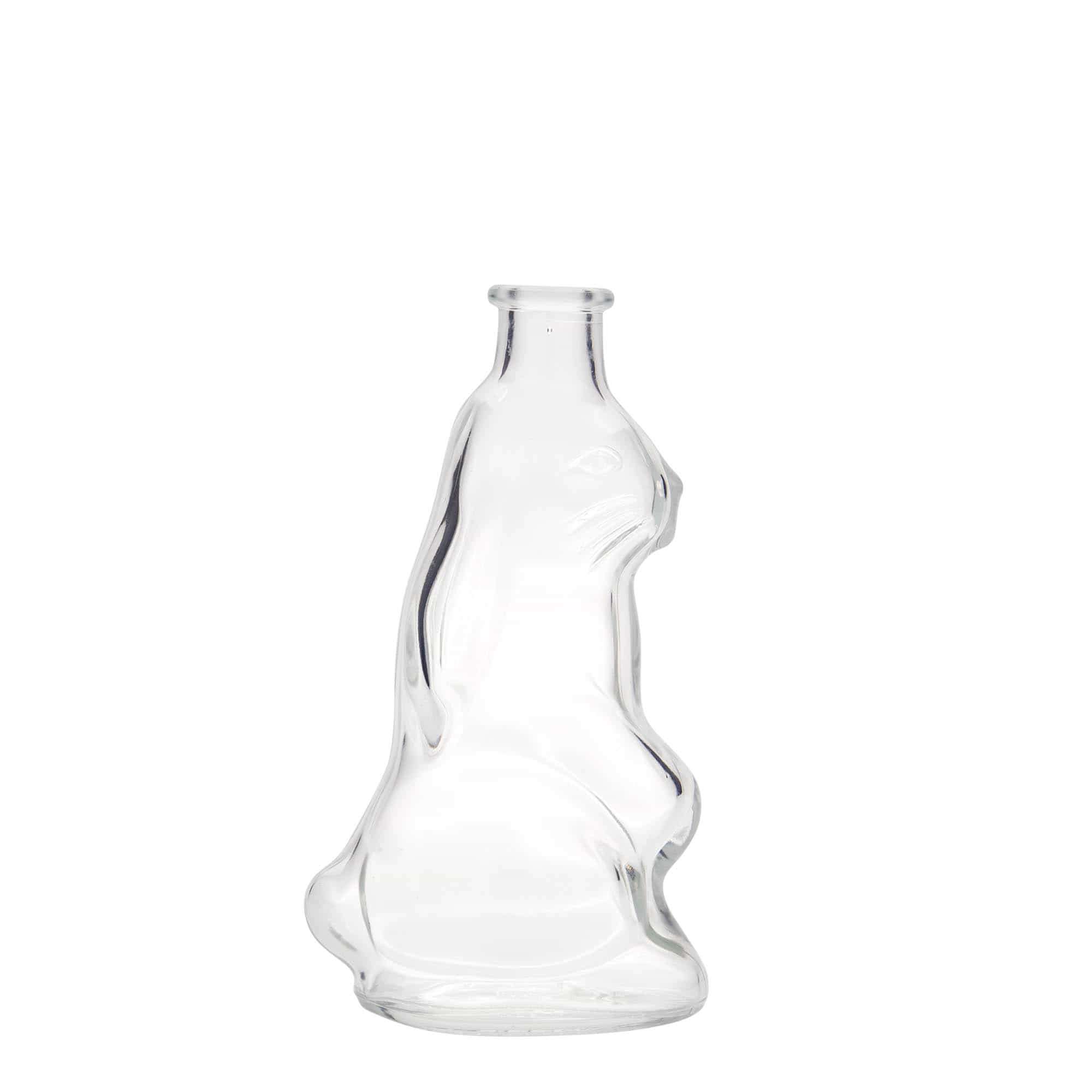 Botella de vidrio de 200 ml 'Conejo', boca: corcho Botella de vidrio de 200 ml 'Conejo', boca: corcho