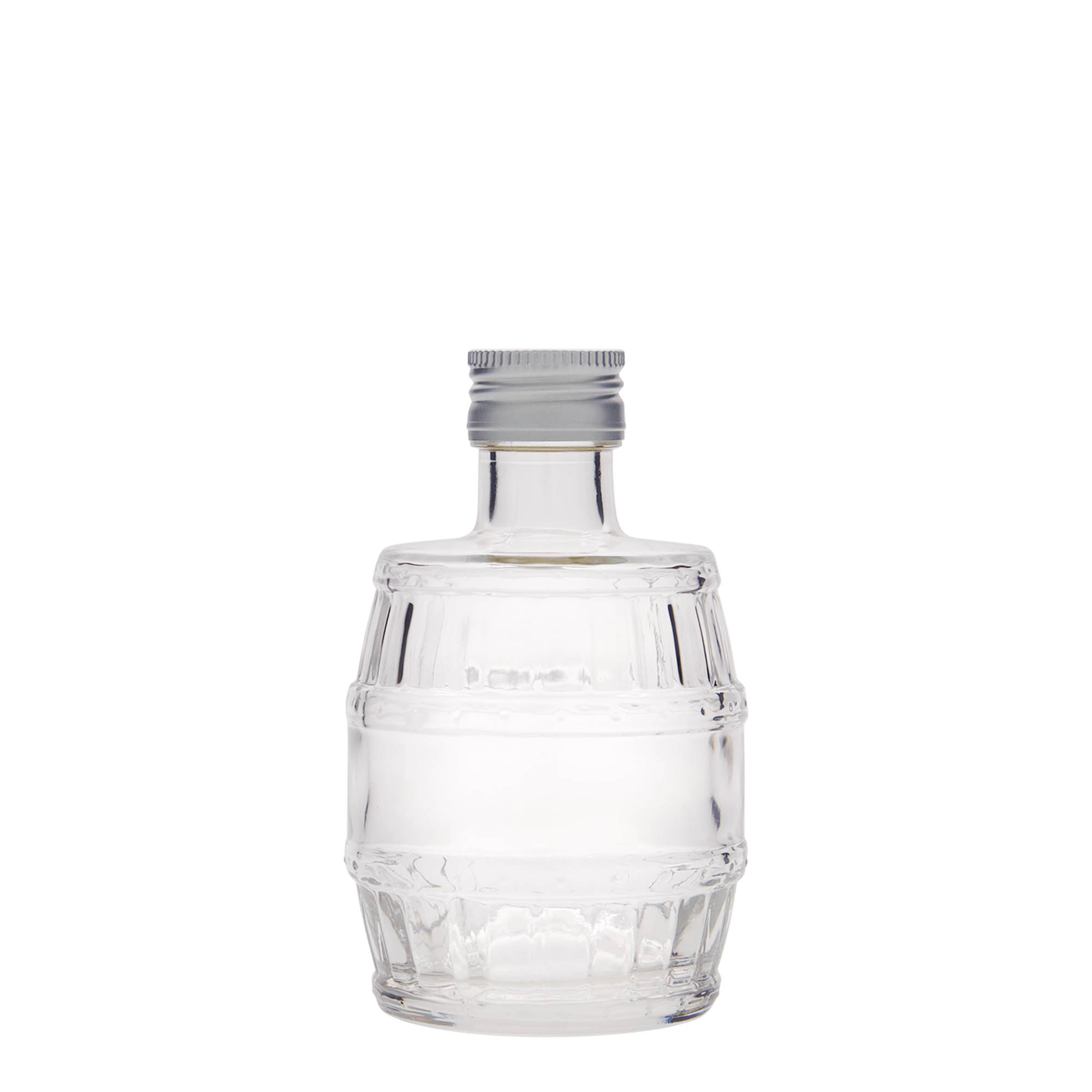 Botella de vidrio de 200 ml 'Barril', boca: PP 28 Botella de vidrio de 200 ml 'Barril', boca: PP 28