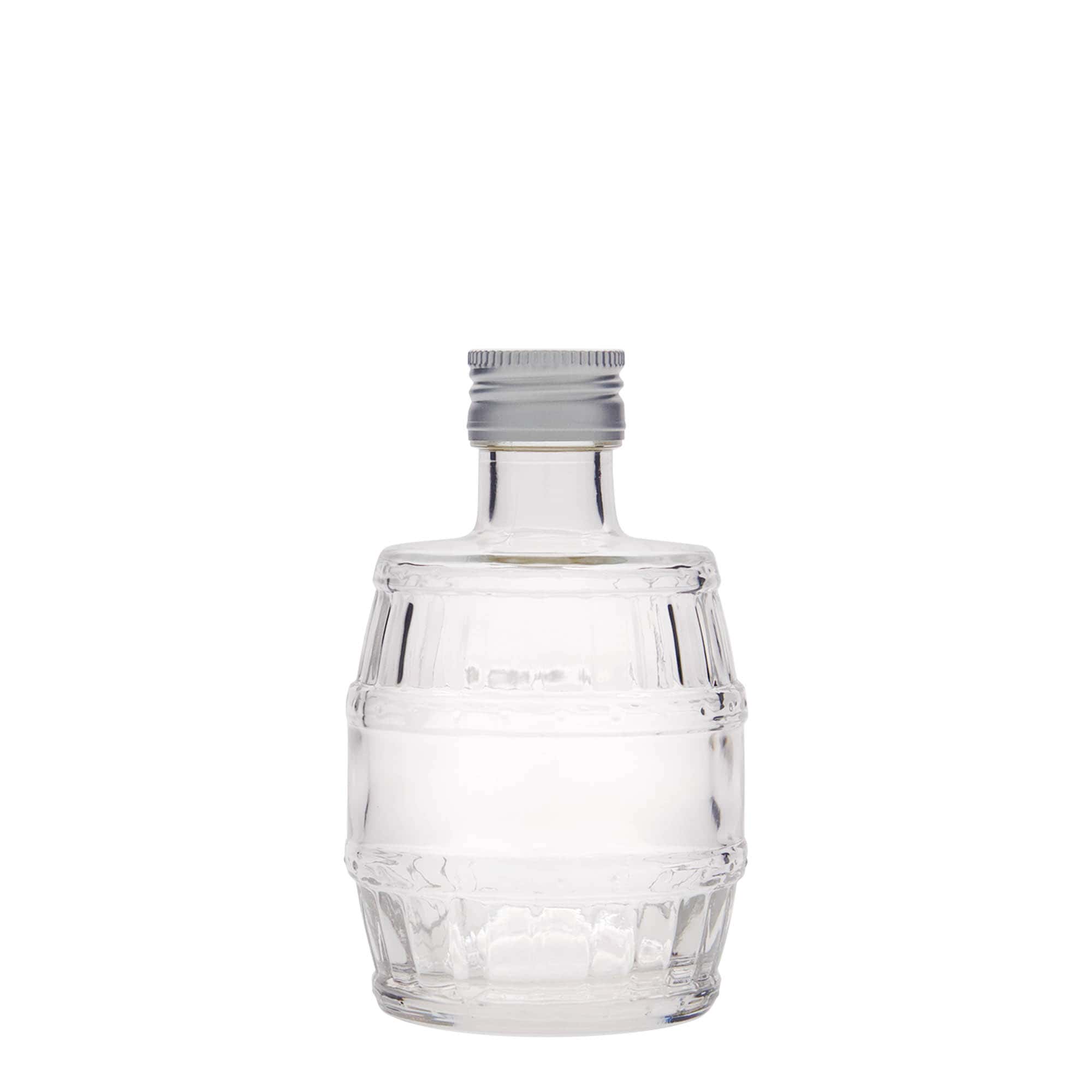 Botella de vidrio de 200 ml «Barril», boca: PP 28
