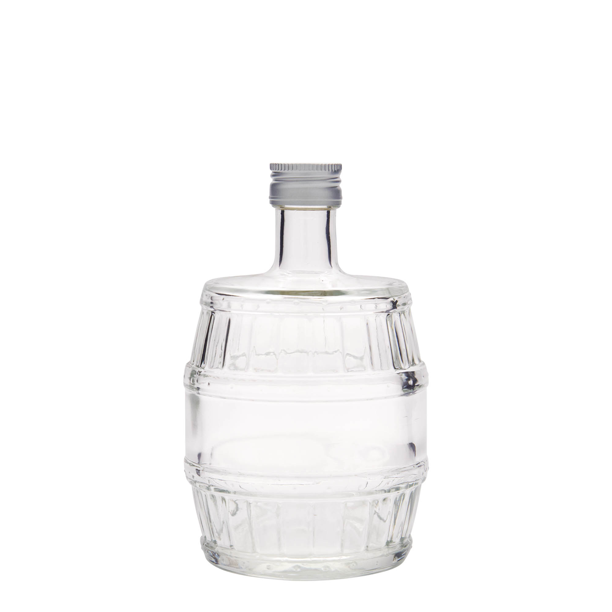 Botella de vidrio de 500 ml 'Barril', boca: PP 28 Botella de vidrio de 500 ml 'Barril', boca: PP 28