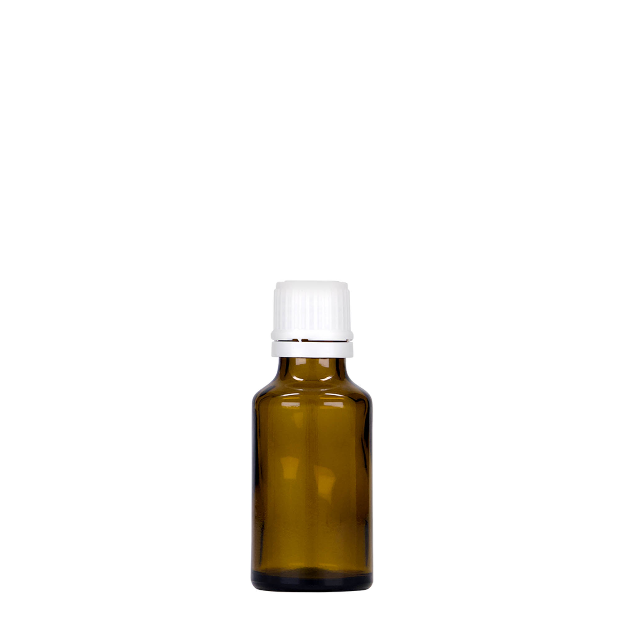 25 ml frasco medicinal, vidrio, marrón, boca: DIN 18