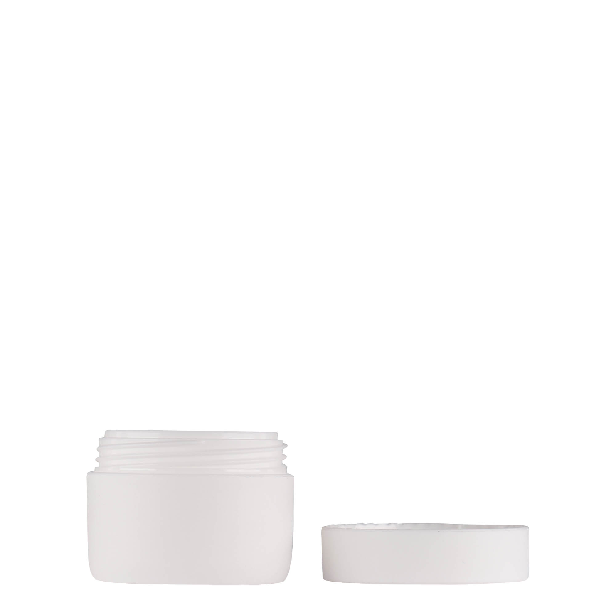 10 ml frasco de plástico 'Antonella', PP, blanco, boca: tapa de rosca