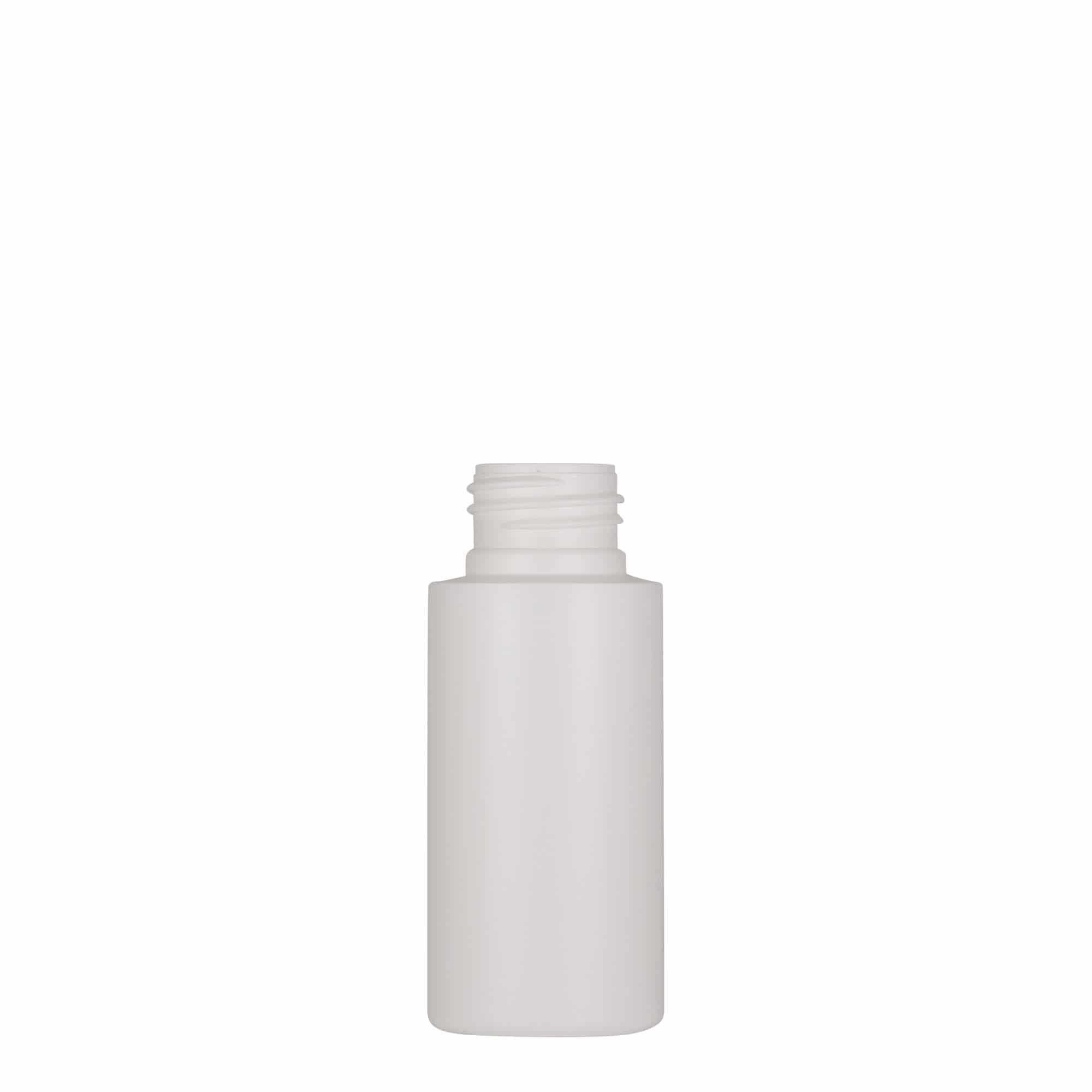 Botella de plástico 'Pipe' de 50 ml, Green HDPE, blanco, boca: GPI 24/410 Botella de plástico 'Pipe' de 50 ml, Green HDPE, blanco, boca: GPI 24/410