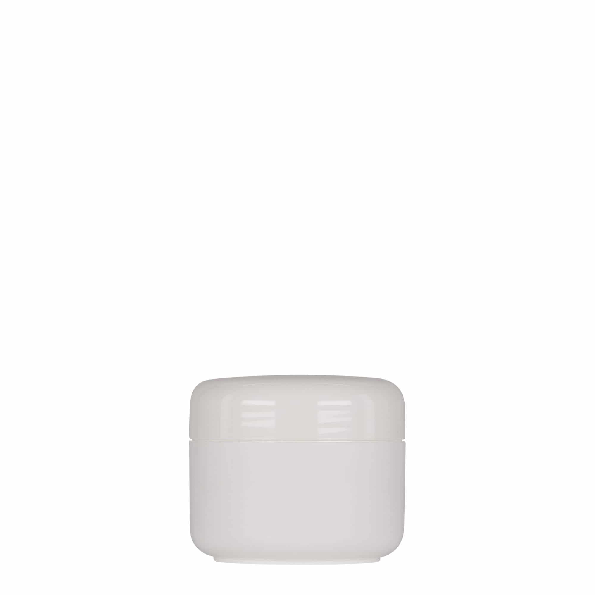 50 ml bote de plástico 'Bianca', PP, blanco, boca: cierre de rosca