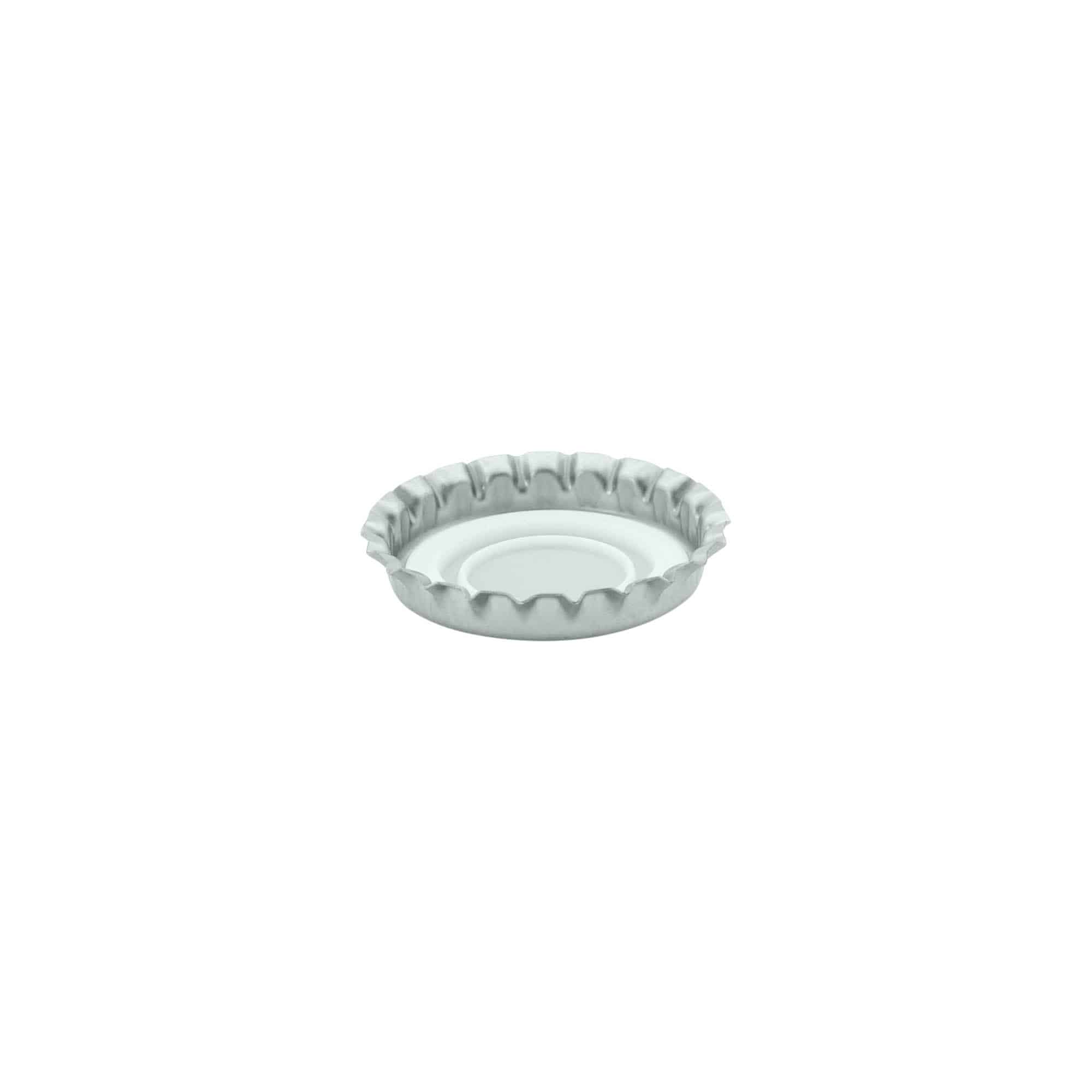 Chapas de cerveza de 29 mm, metal, plateado