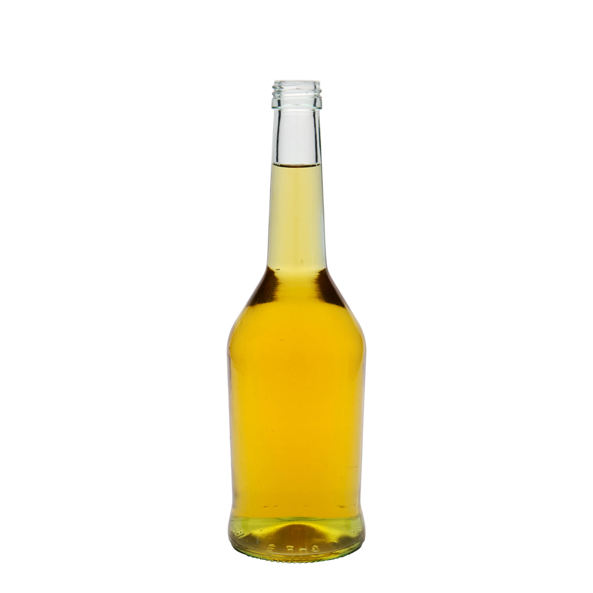Botella de vidrio de 500 ml para licores, boca: PP 28