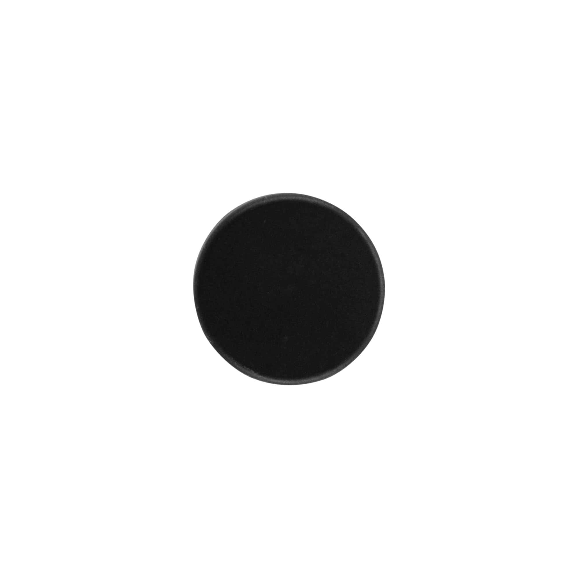 Tapa de rosca, metal-plástico, negra, para boca: PP 28