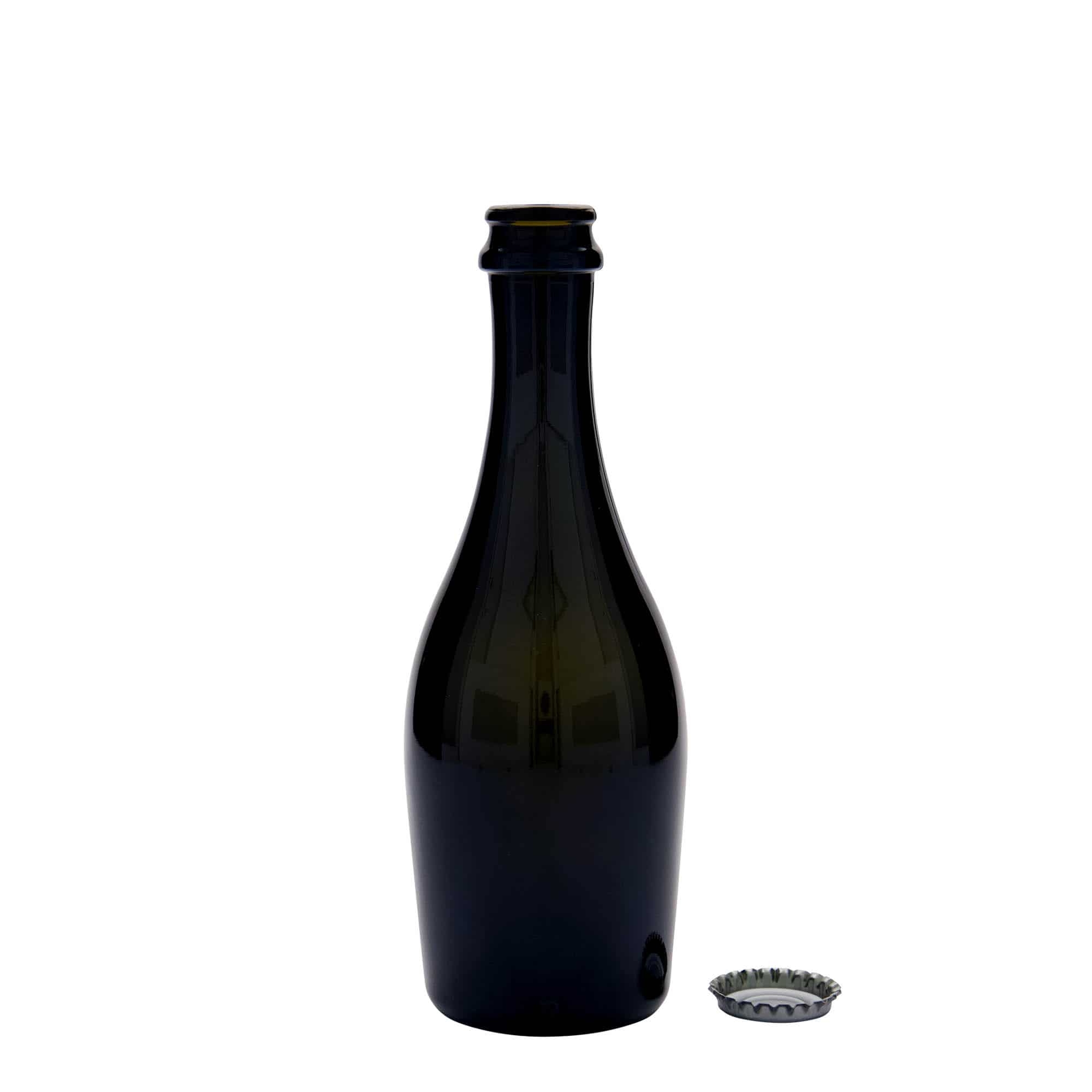 Botella de cava 'Carmen' de 330 ml, vidrio, verde antiguo, boca: chapa