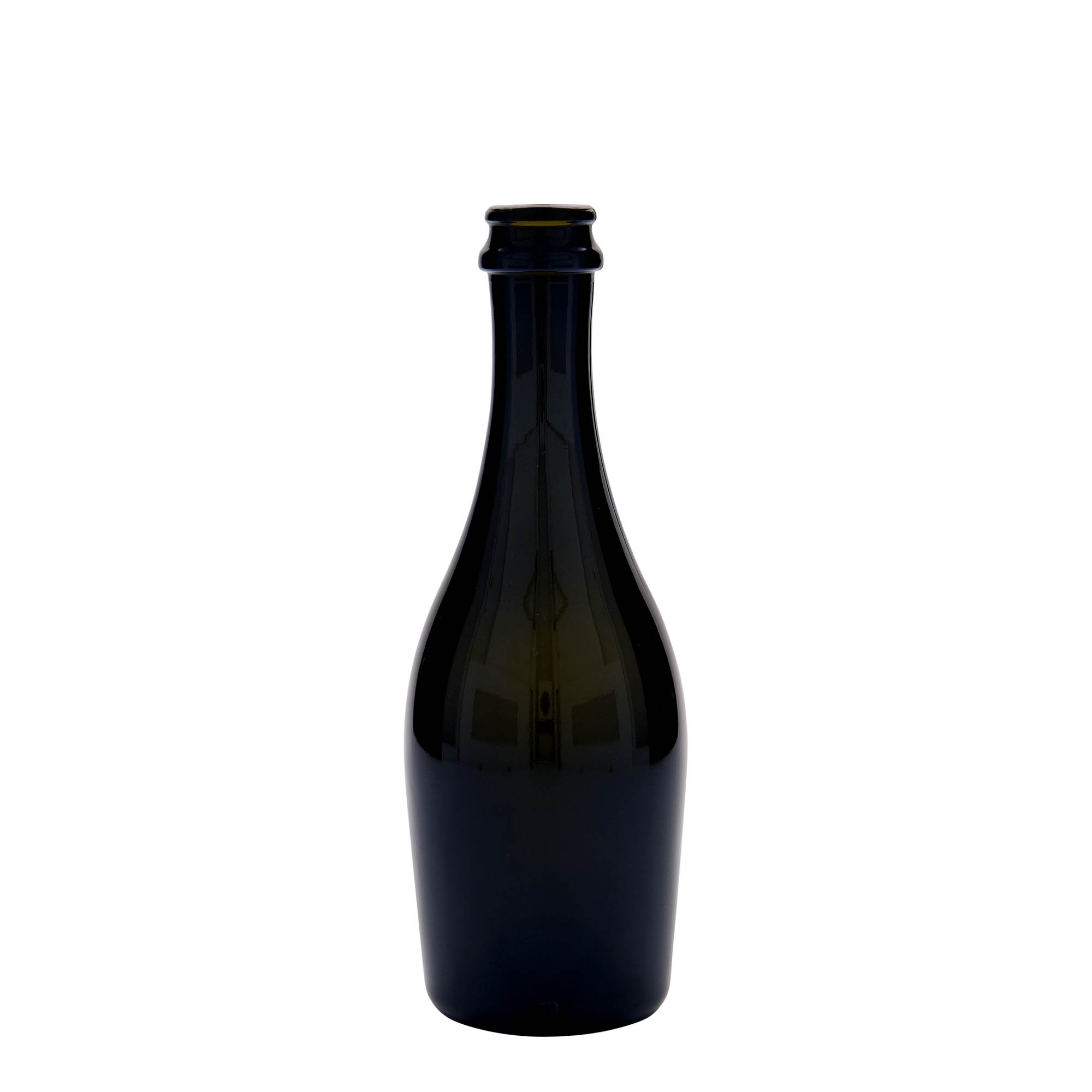 Botella de espumoso de 330 ml 'Carmen', vidrio, verde antiguo, boca: tapón corona Botella de espumoso de 330 ml 'Carmen', vidrio, verde antiguo, boca: tapón corona