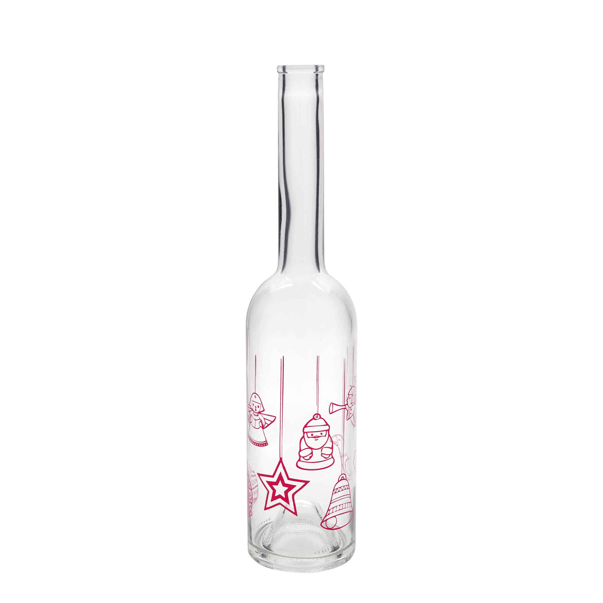 Botella de vidrio 'Opera' de 500 ml, motivo: estrellas, boca: corcho
