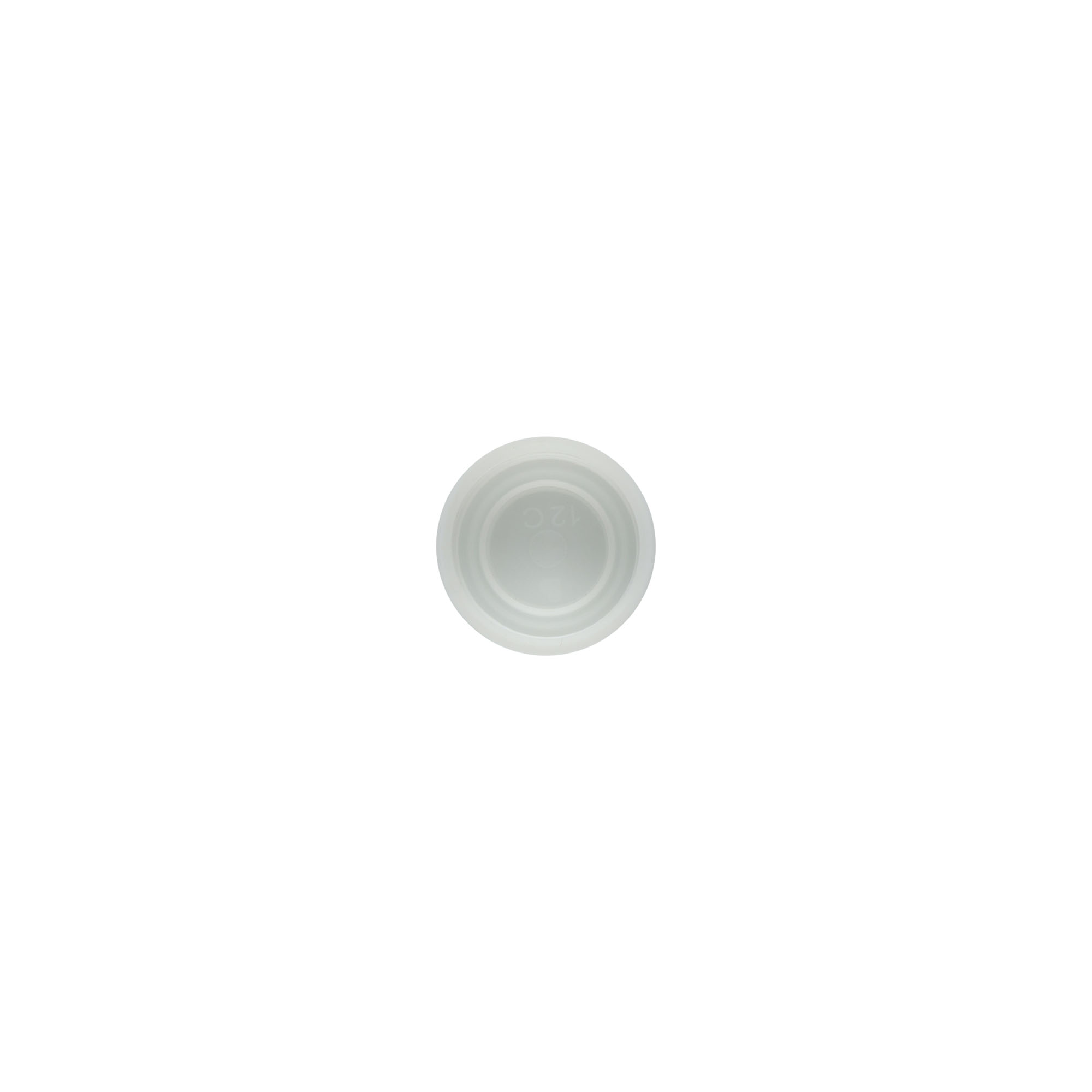 Tapa roscada para tubos PET, plástico, blanco