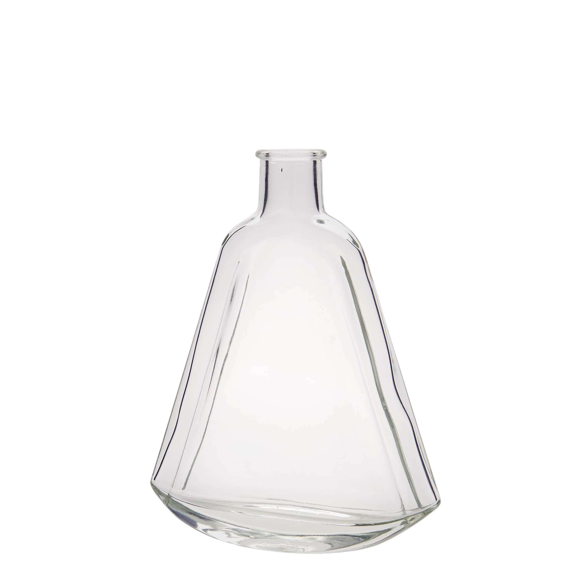 Botella de vidrio de 200 ml 'Maurizio', ovalada, boca: corcho Botella de vidrio de 200 ml 'Maurizio', ovalada, boca: corcho