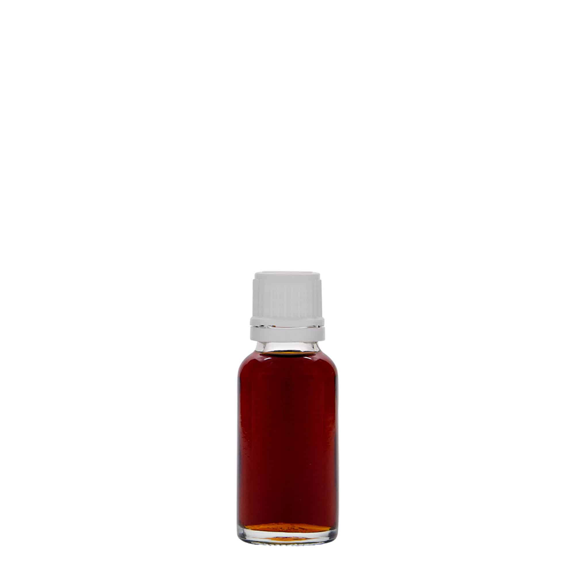 Frasco medicinal de 20 ml, vidrio, boca: DIN 18