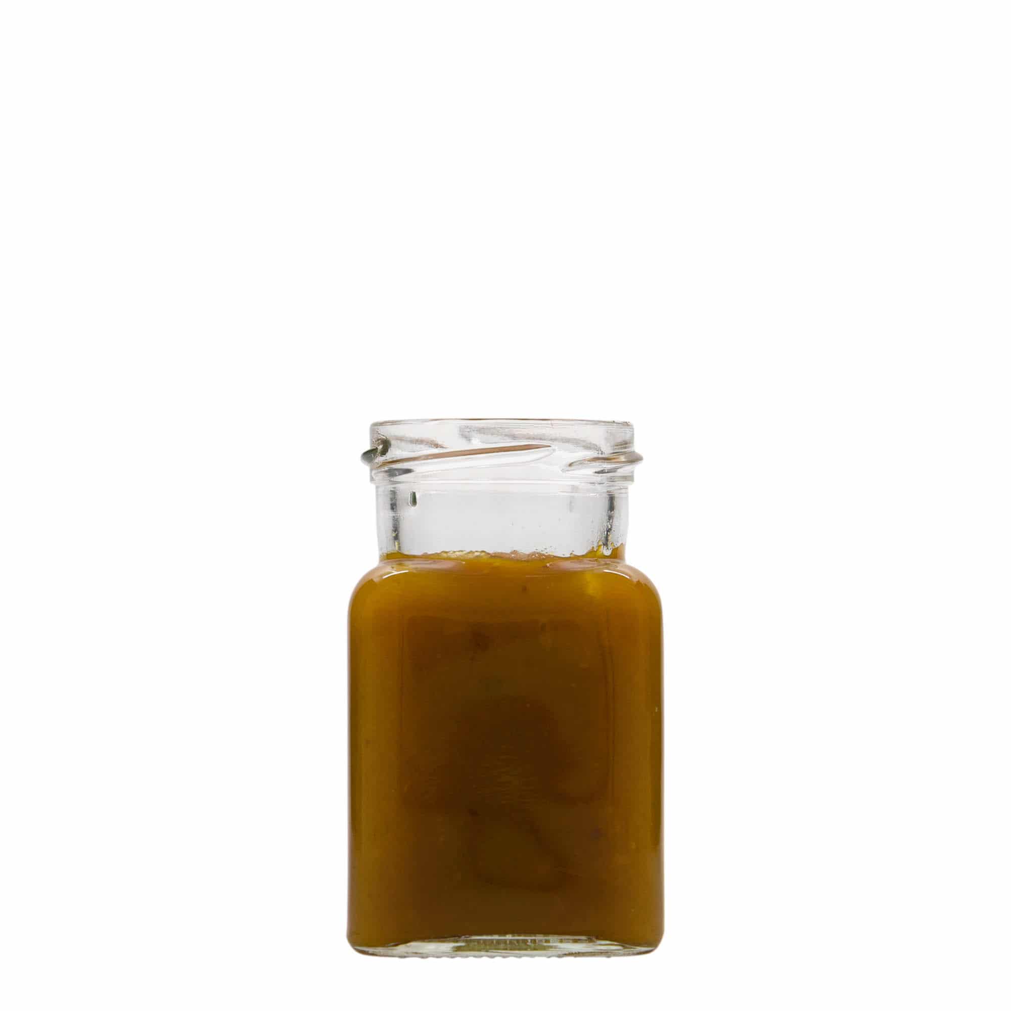 Tarro cuadrado de 150 ml, boca: Twist-Off (TO 53)