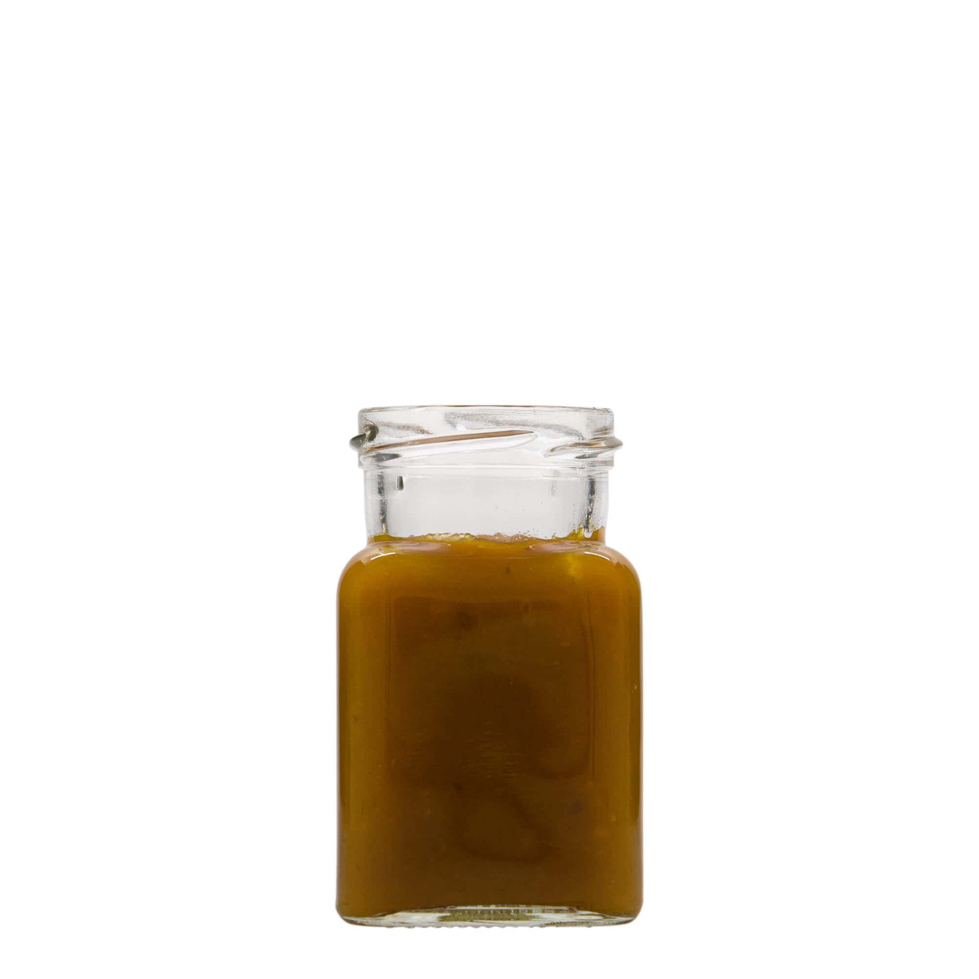 150 ml tarro cuadrado, boca: Twist-Off (TO 53) 150 ml tarro cuadrado, boca: Twist-Off (TO 53)