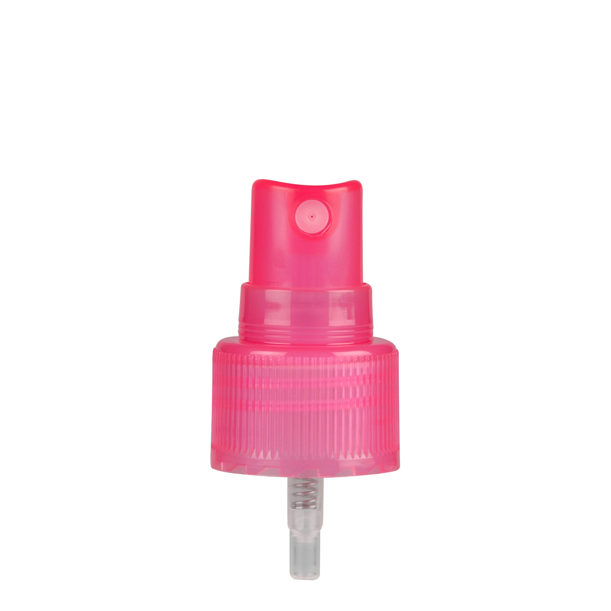 Tapa roscada con pulverizador, plástico PP, rosa, para boca: 24/410 Tapa roscada con pulverizador, plástico PP, rosa, para boca: 24/410