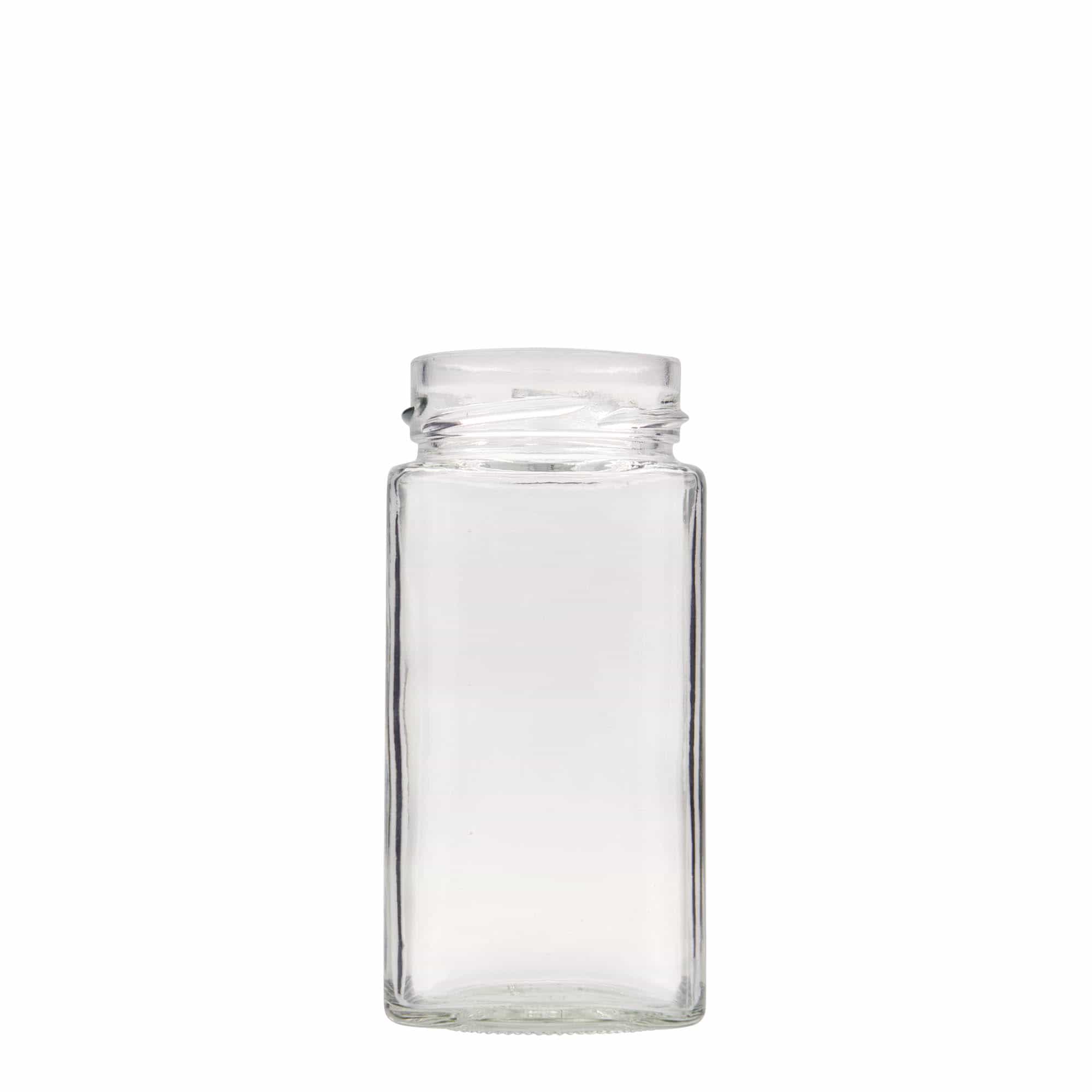 Tarro cuadrado 'Funny' de 314 ml, boca: Deep-Twist-Off (DTO 58)