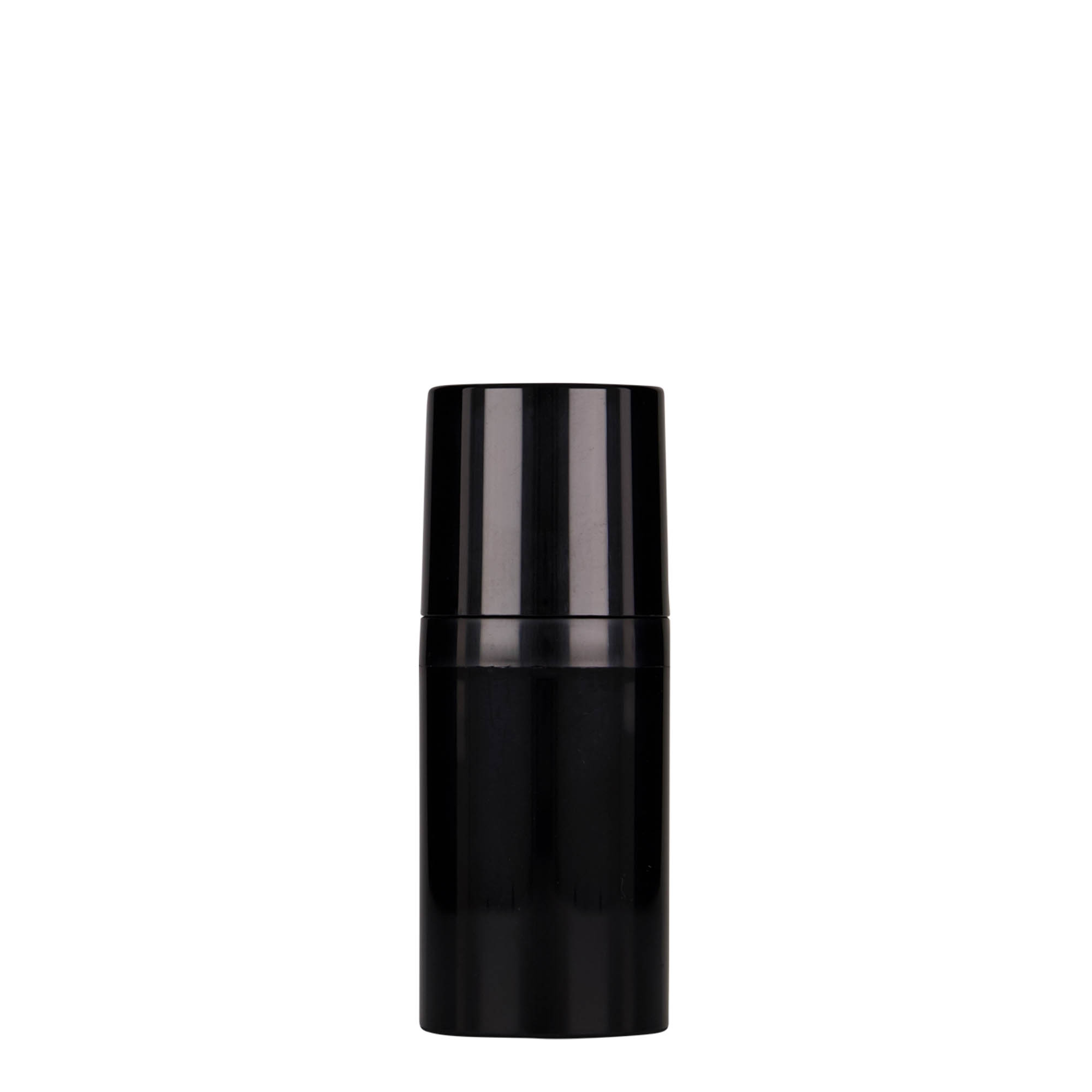 Dispensador Airless de 30 ml 'Mezzo', plástico PP, negro