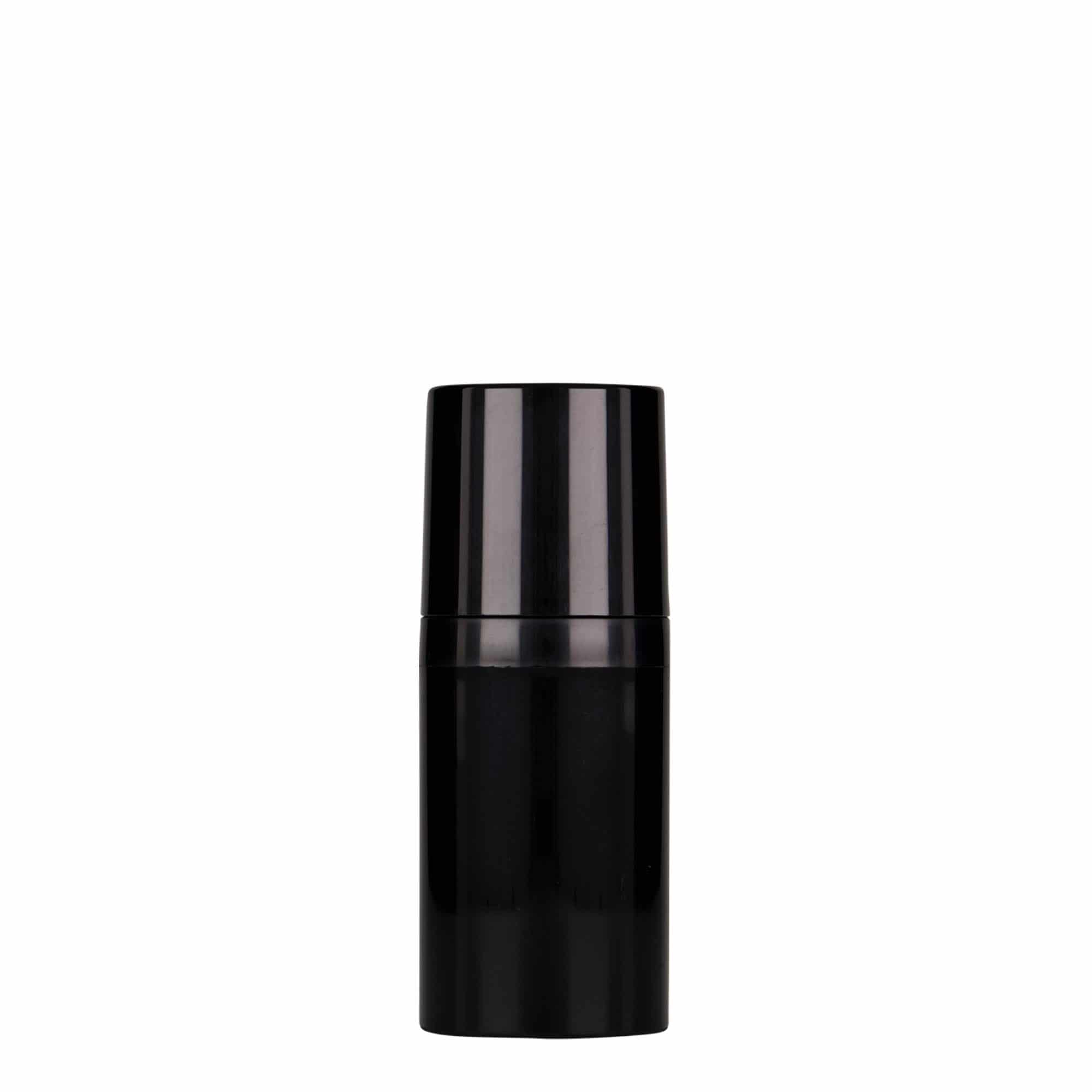 Dispensador Airless de 30 ml 'Mezzo', plástico PP, negro
