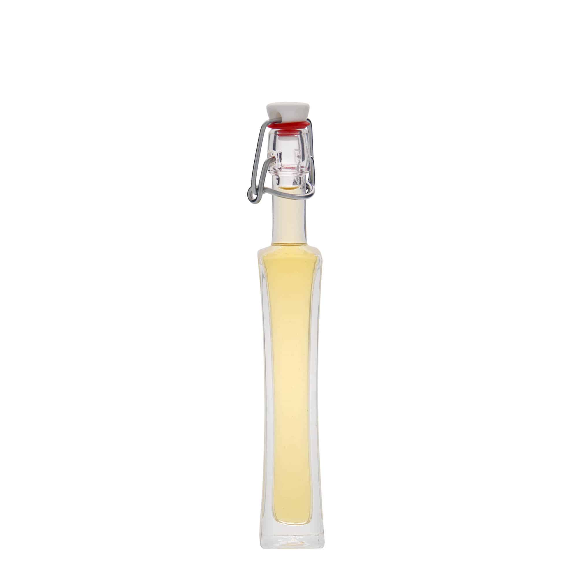 Botella de vidrio 'Koko' de 40 ml, cuadrada, boca: tapón mecánico