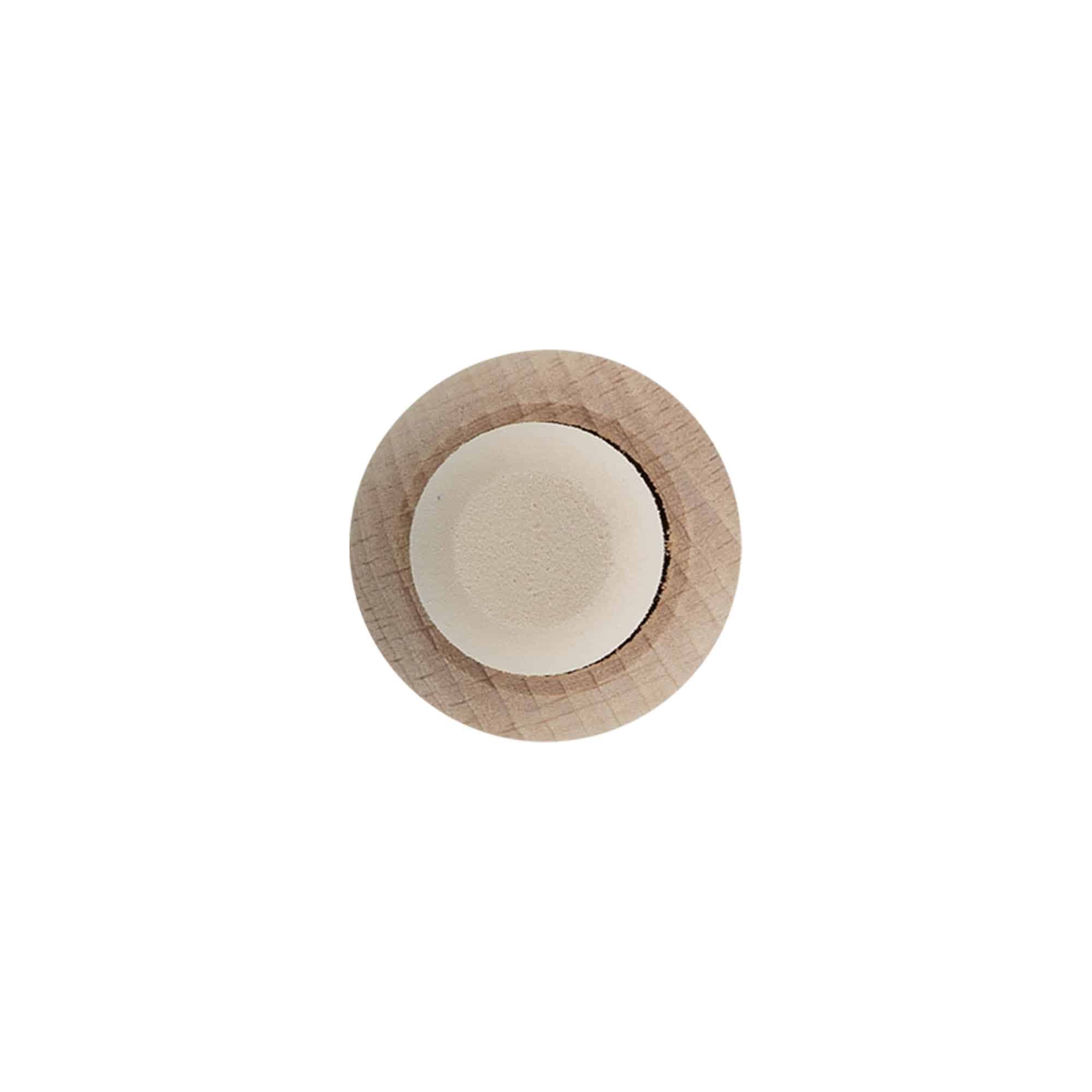 Corcho con cabeza 'Bola' de 19 mm, madera, para boca: corcho