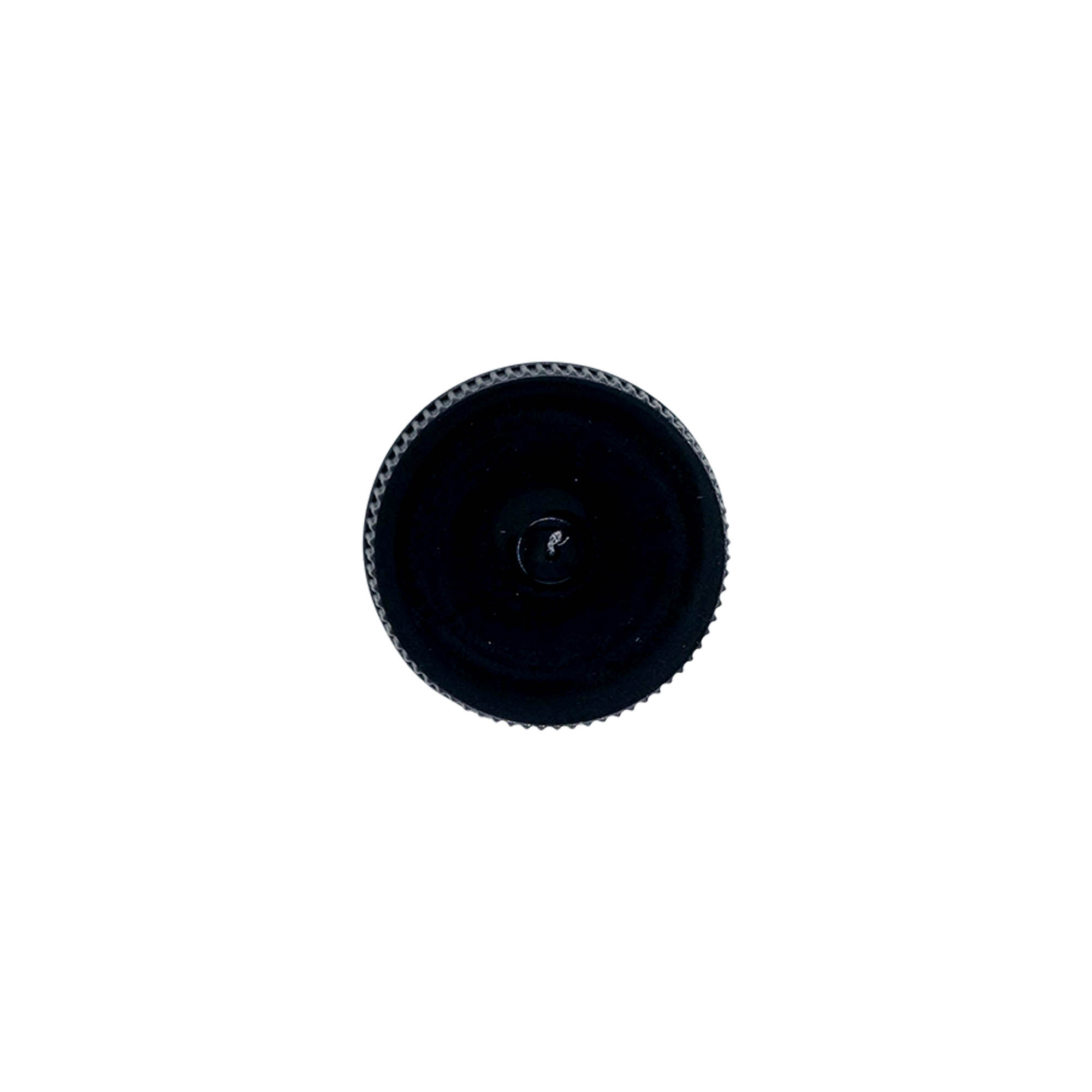 Tapón roscado con inserto de EPE, plástico PE, negro, para boca: DIN 25 Tapón roscado con inserto de EPE, plástico PE, negro, para boca: DIN 25