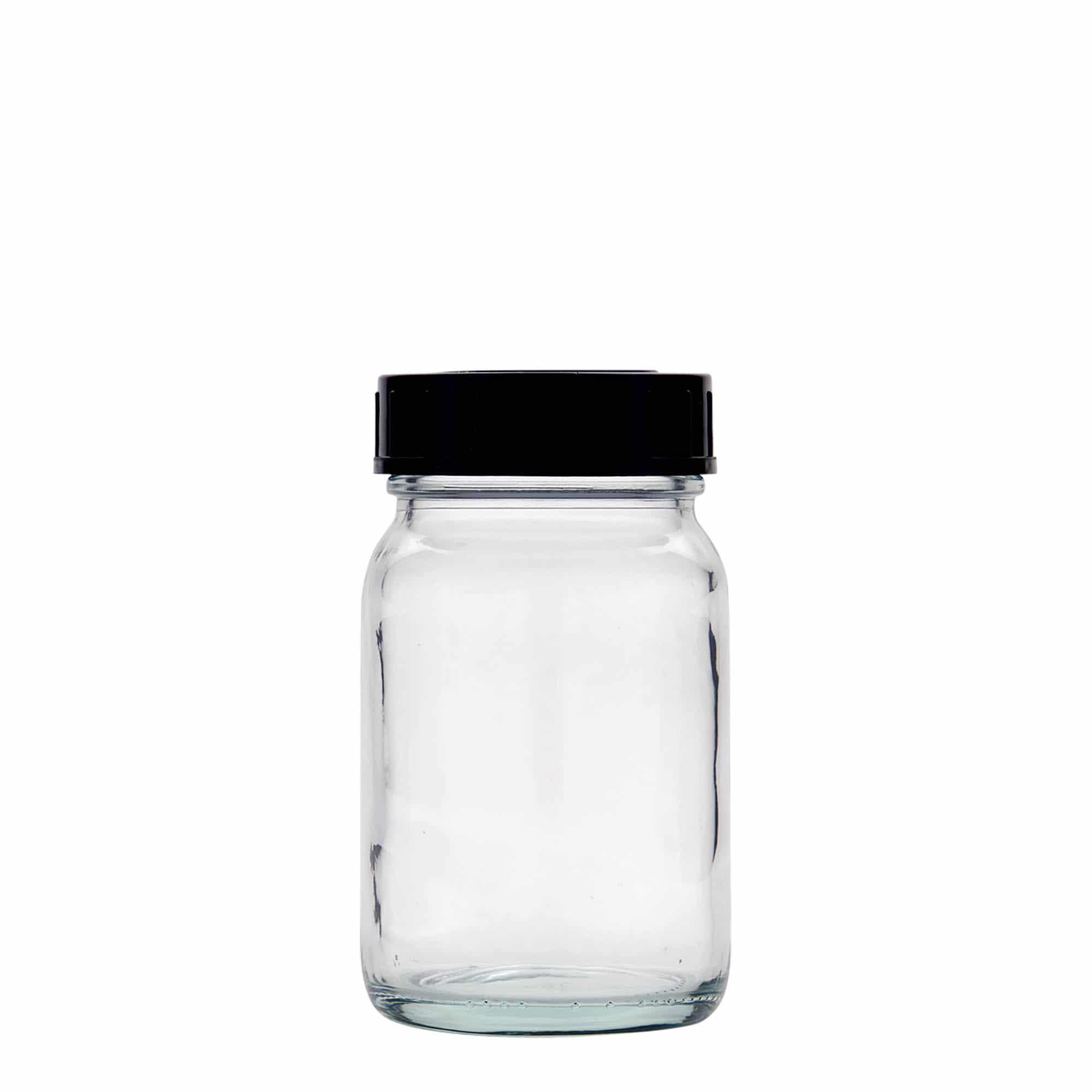 Tarro de boca ancha de 200 ml, boca: DIN 55