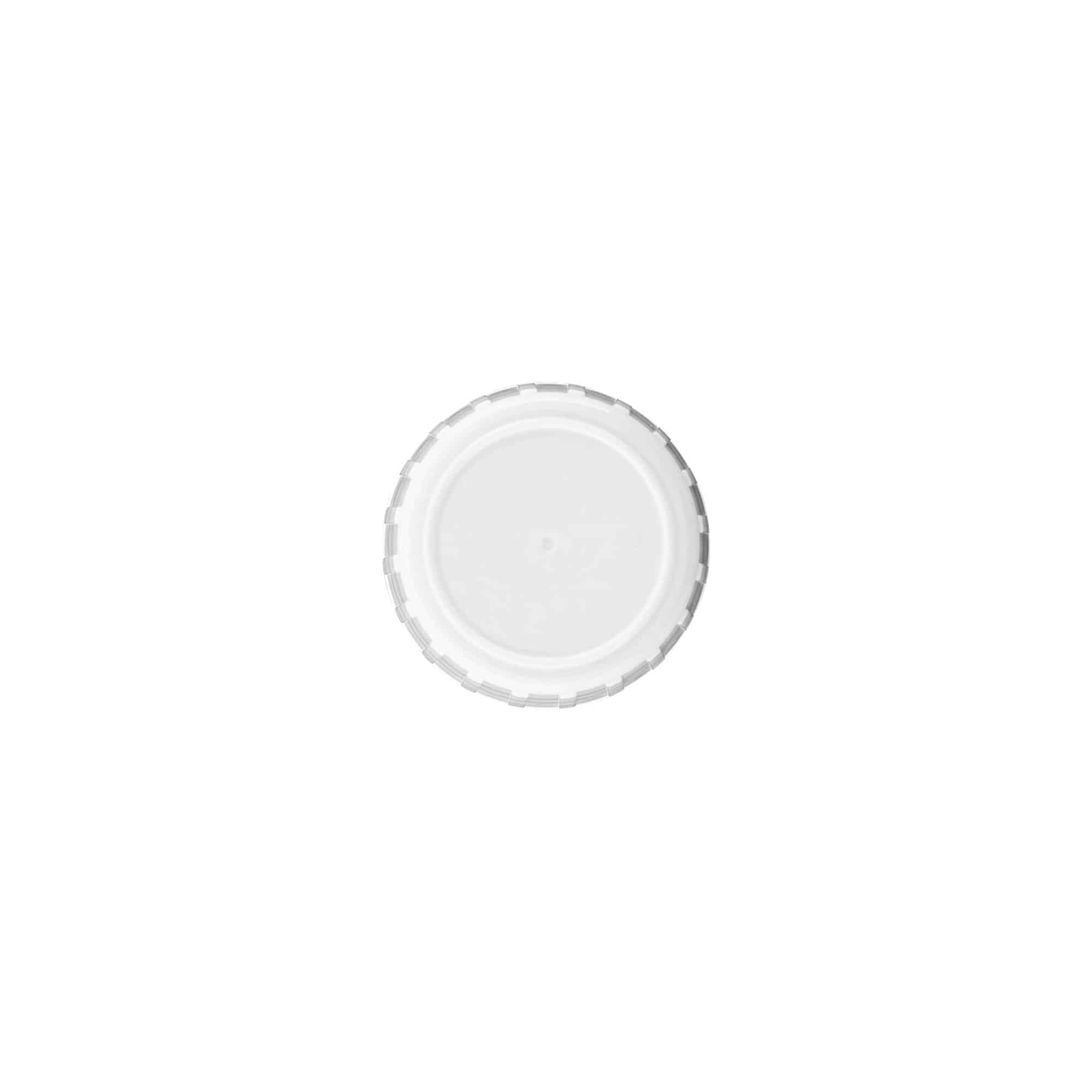 Tapón roscado, plástico PP, blanco, para boca: PP 28