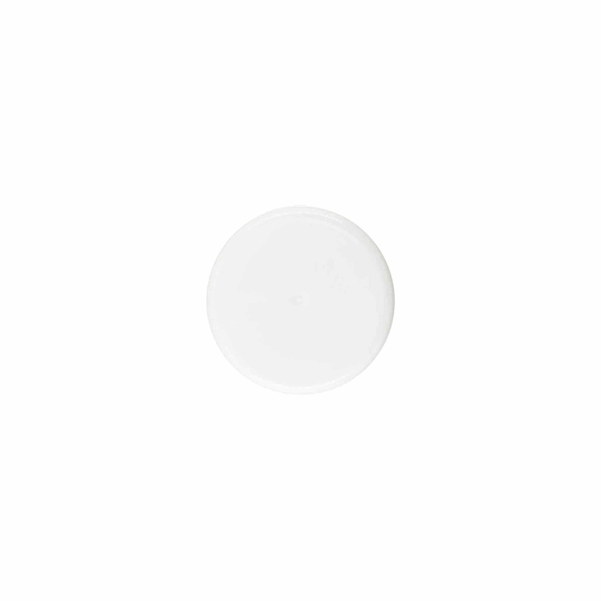 Tapón de rosca, plástico de PP, blanco, para boca: 24/410