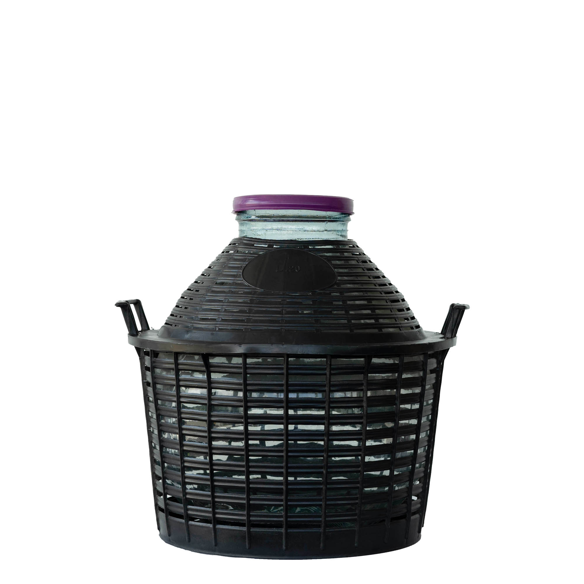Botella de balón de 20 l, cuello ancho, vidrio, boca: cierre de rosca Botella de balón de 20 l, cuello ancho, vidrio, boca: cierre de rosca