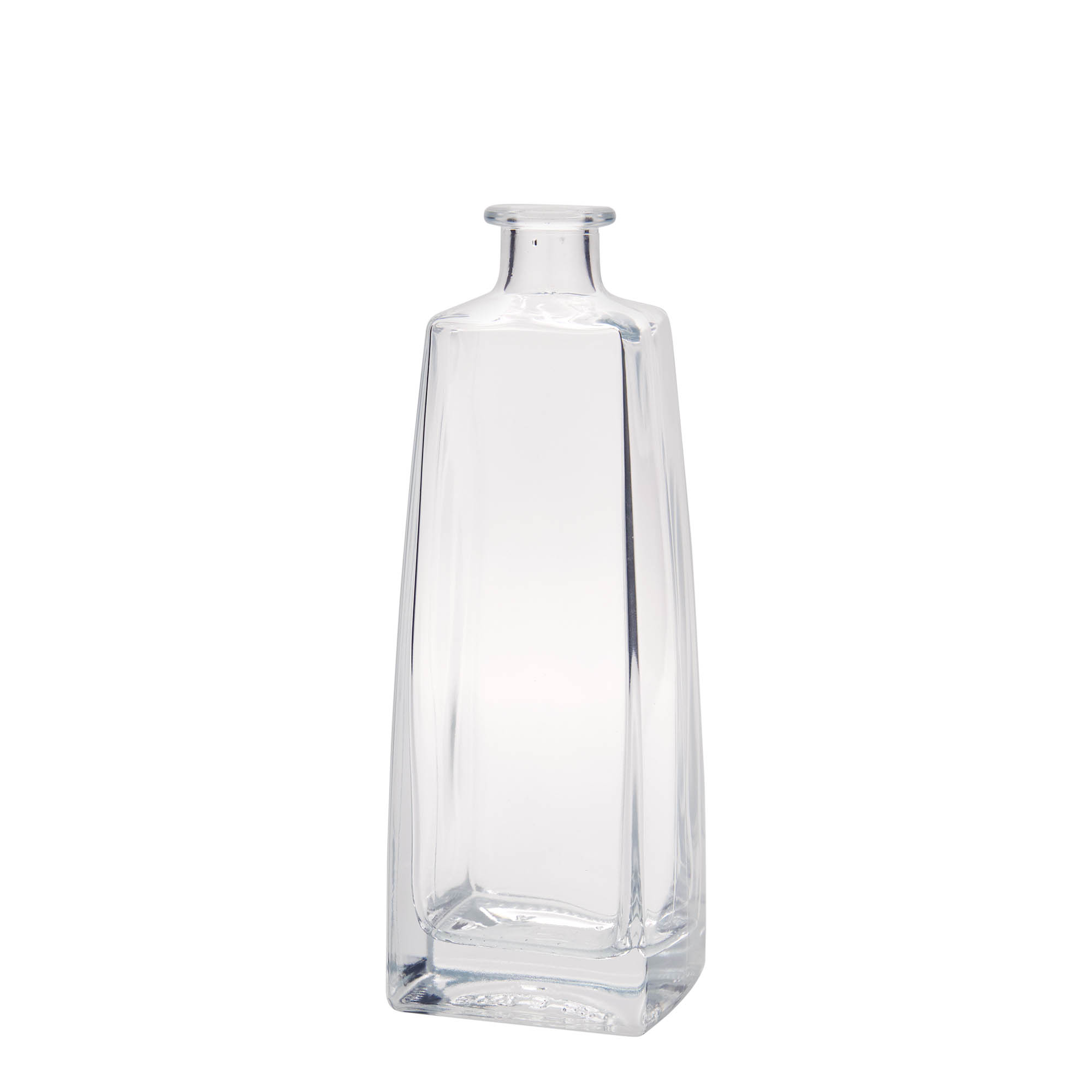 Botella de vidrio de 500 ml 'Timmy', rectangular, boca: corcho Botella de vidrio de 500 ml 'Timmy', rectangular, boca: corcho