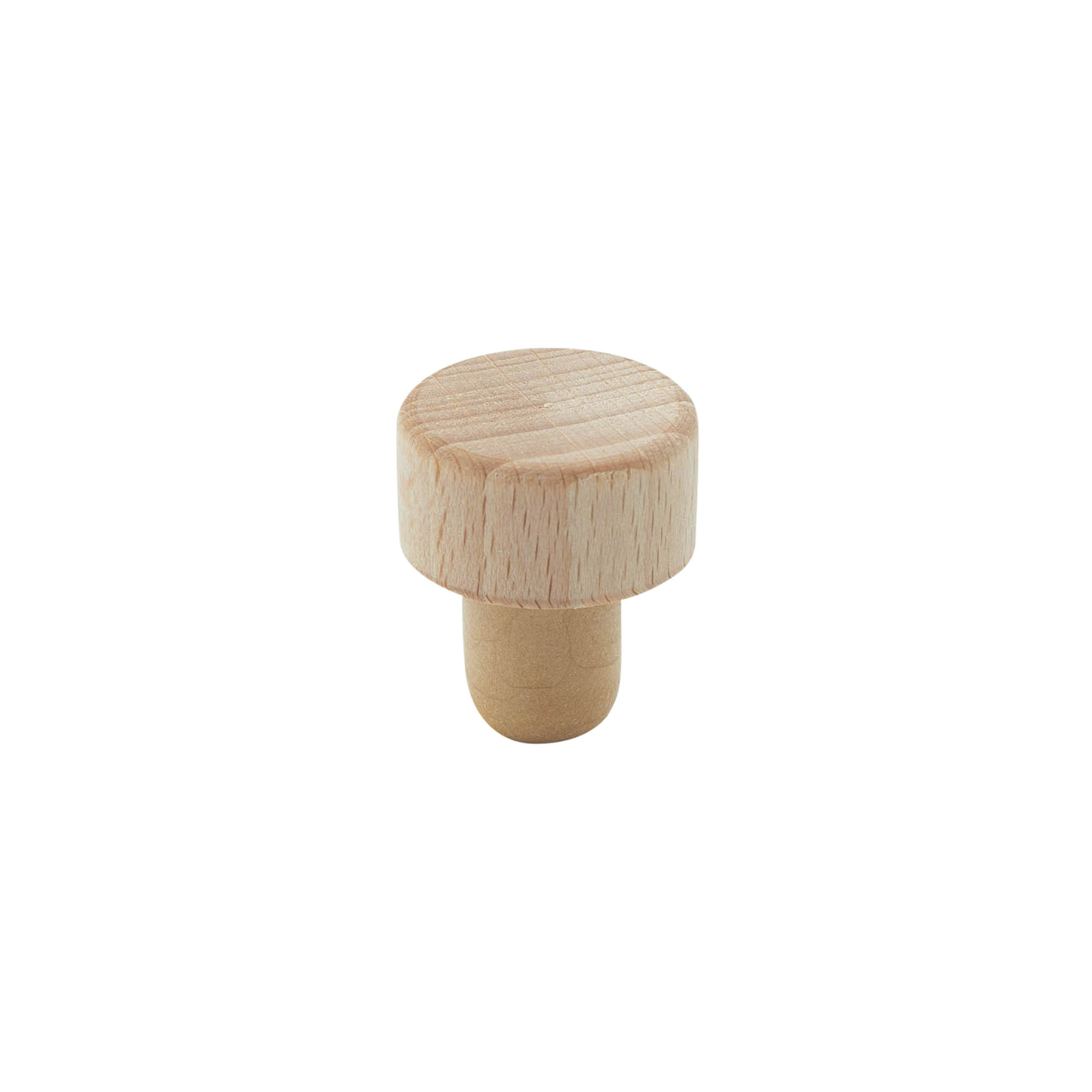 Tapones de corcho con asa de 16 mm, madera/plástico, para boca: corcho