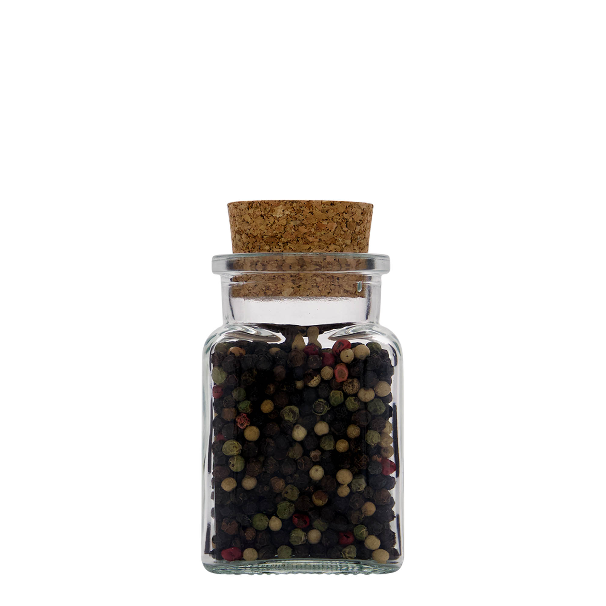 150 ml tarro de corcho, cuadrado, boca: corcho