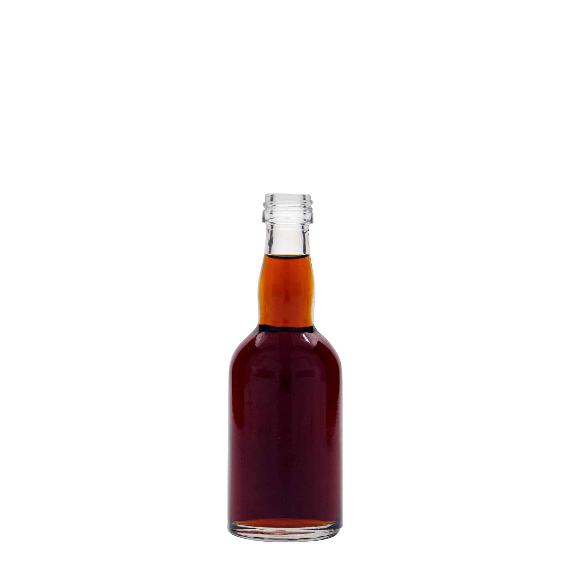 Botella de vidrio de 50 ml 'Proba', boca: PP 18