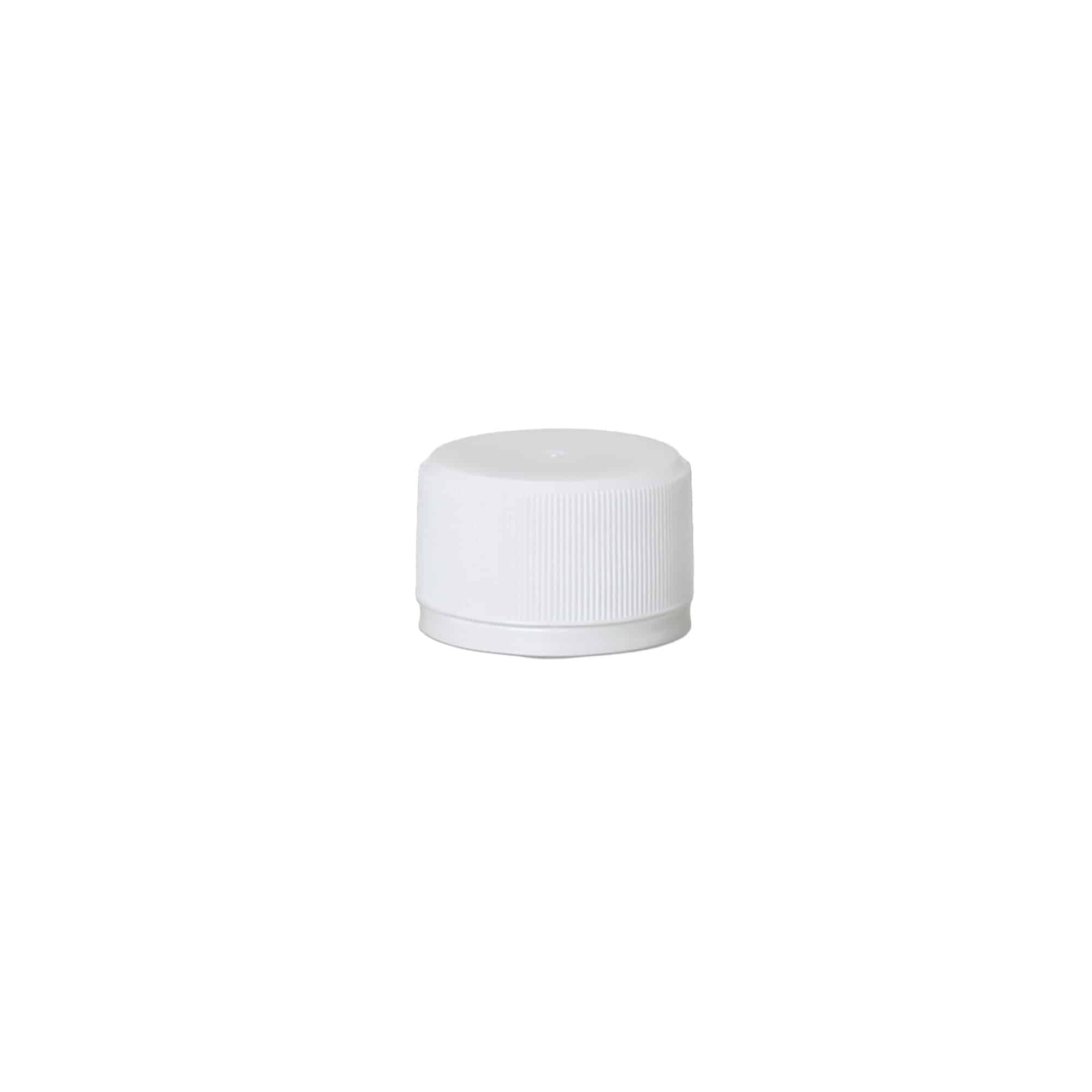 Tapa de rosca Variante A, plástico PP, blanco, para boca: PP 28 Tapa de rosca Variante A, plástico PP, blanco, para boca: PP 28