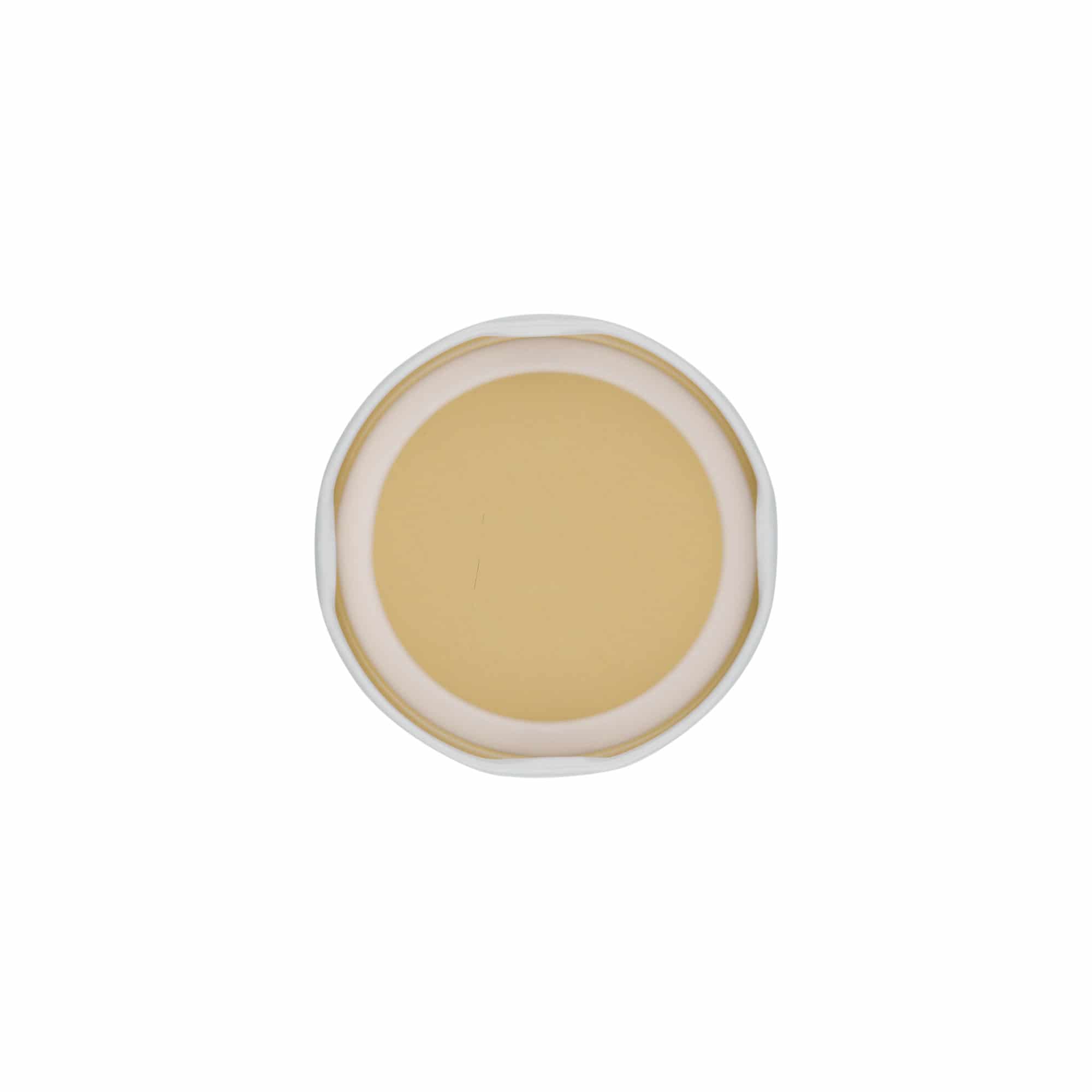 Tapa Twist-Off, hojalata, blanco, para boca: TO 63