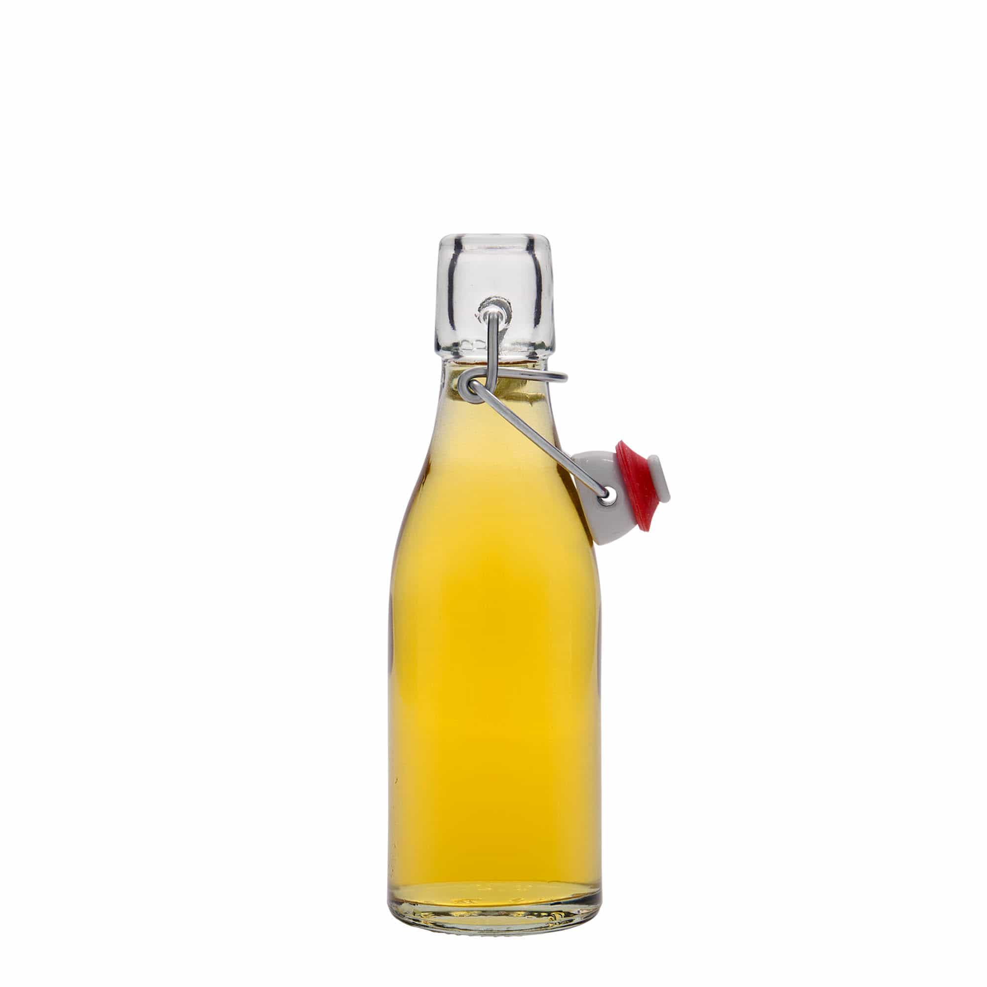 Botella de vidrio de 200 ml «Paul», boca: cierre de palanca