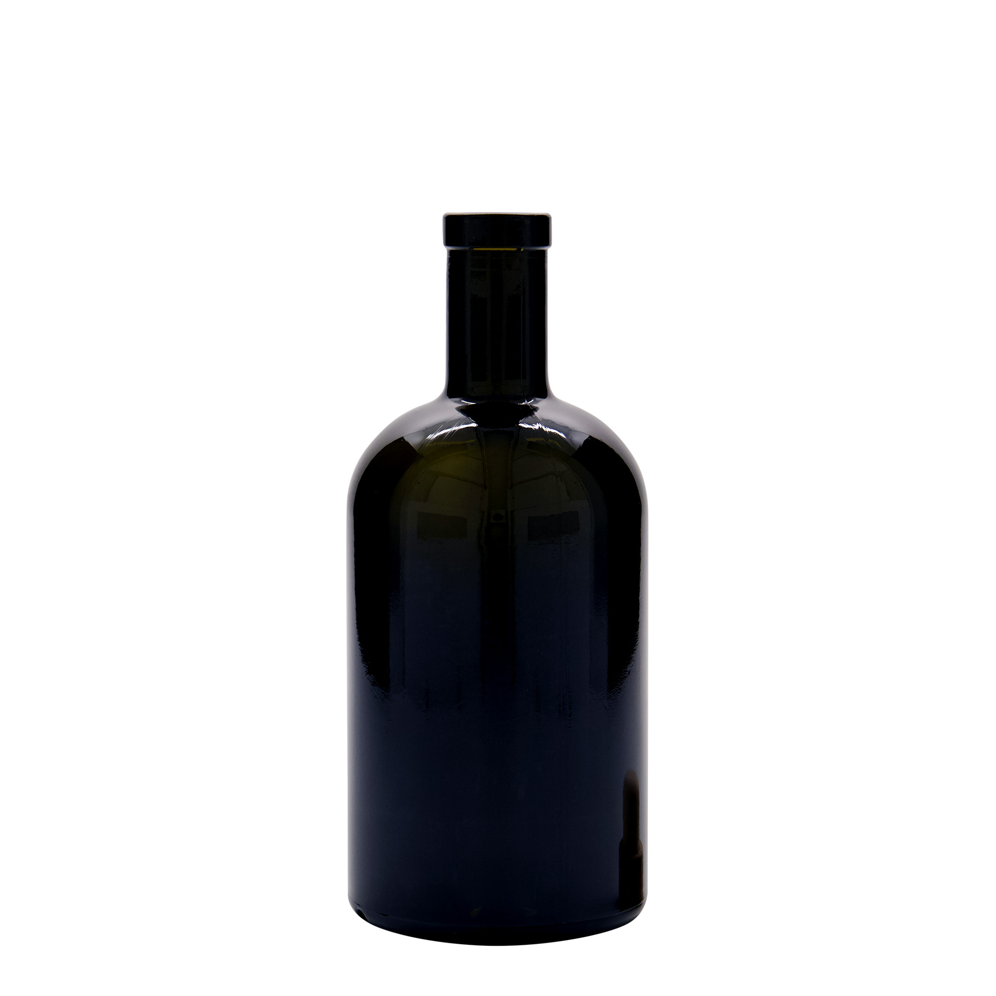 Botella de vidrio de 500 ml 'Farmacia', verde antiguo, boca: corcho