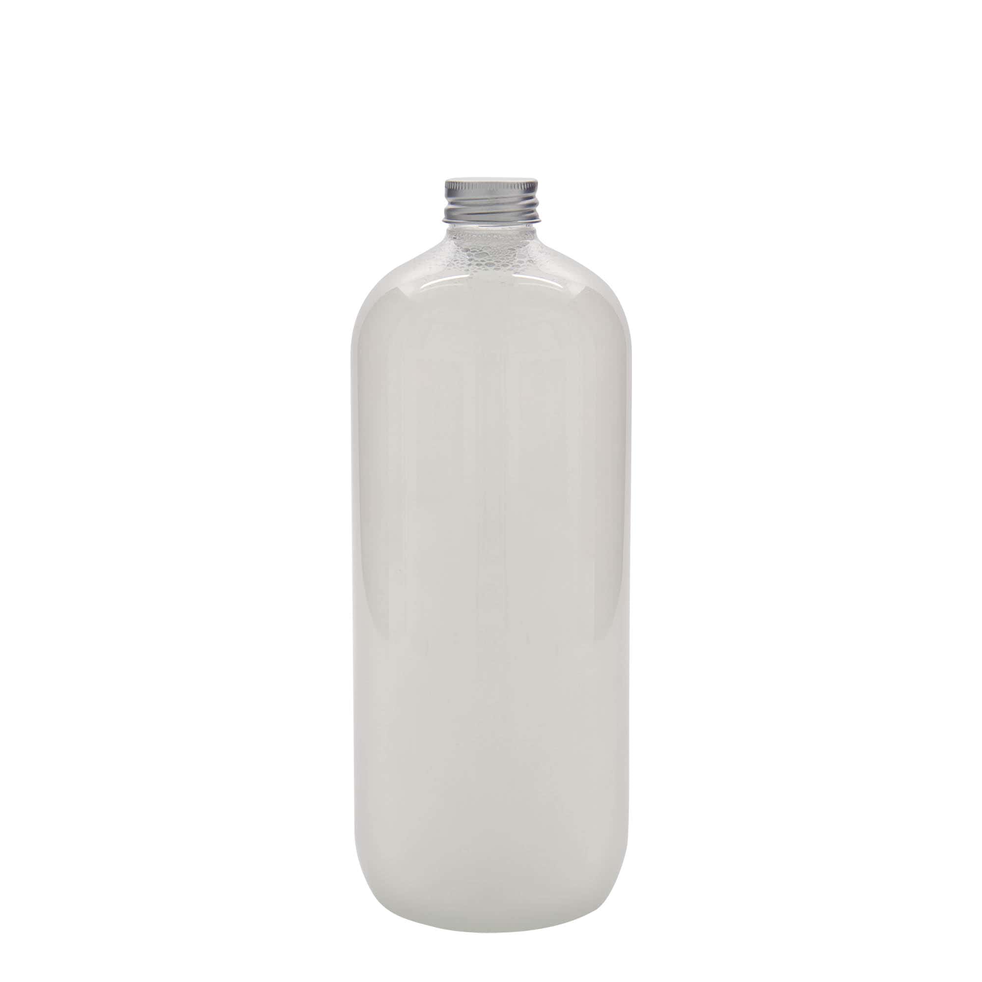 Botella de PET 'Boston' de 1000 ml, plástico, boca: GPI 28/410