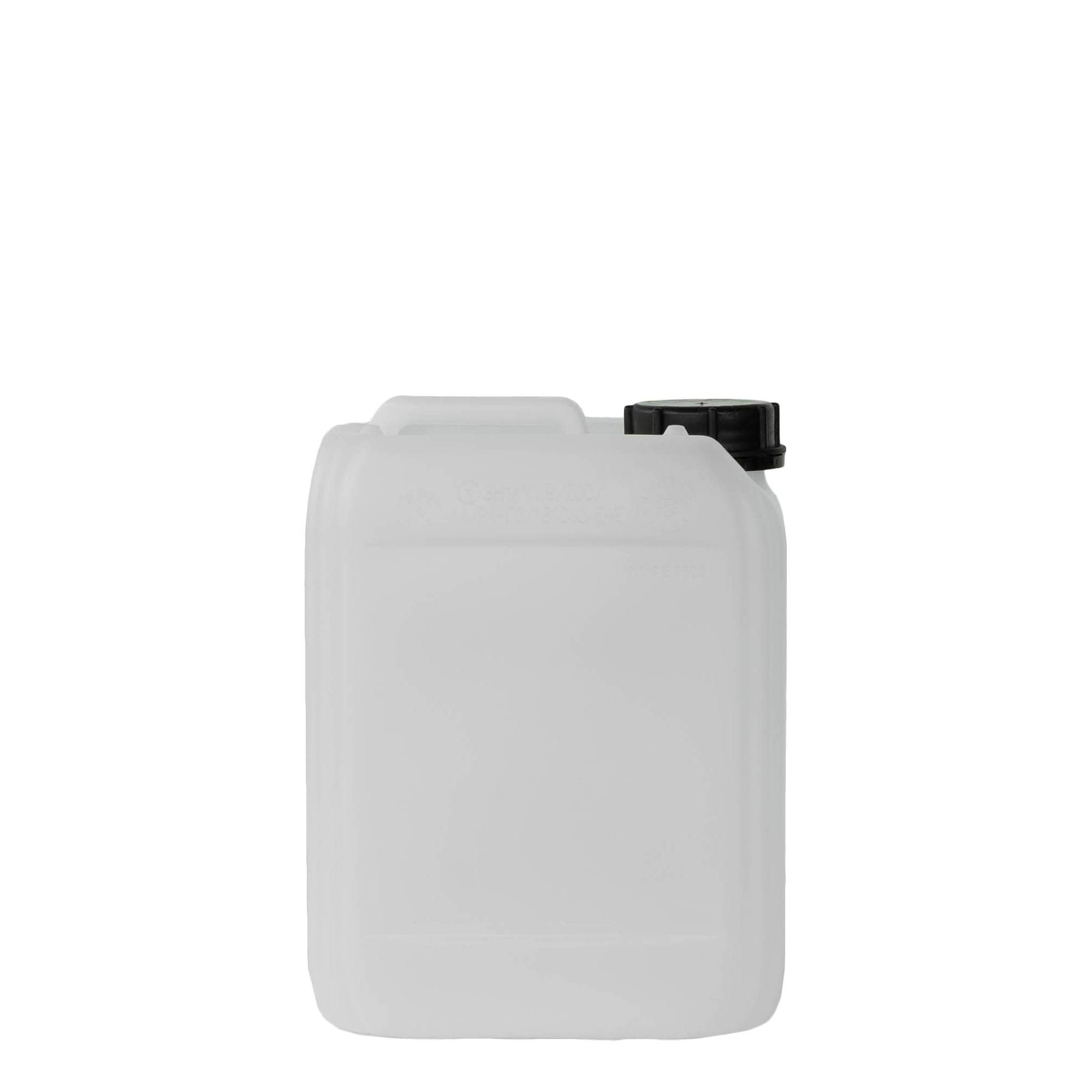 5 l bidón, rectangular, plástico HDPE, natural, boca: ND 55
