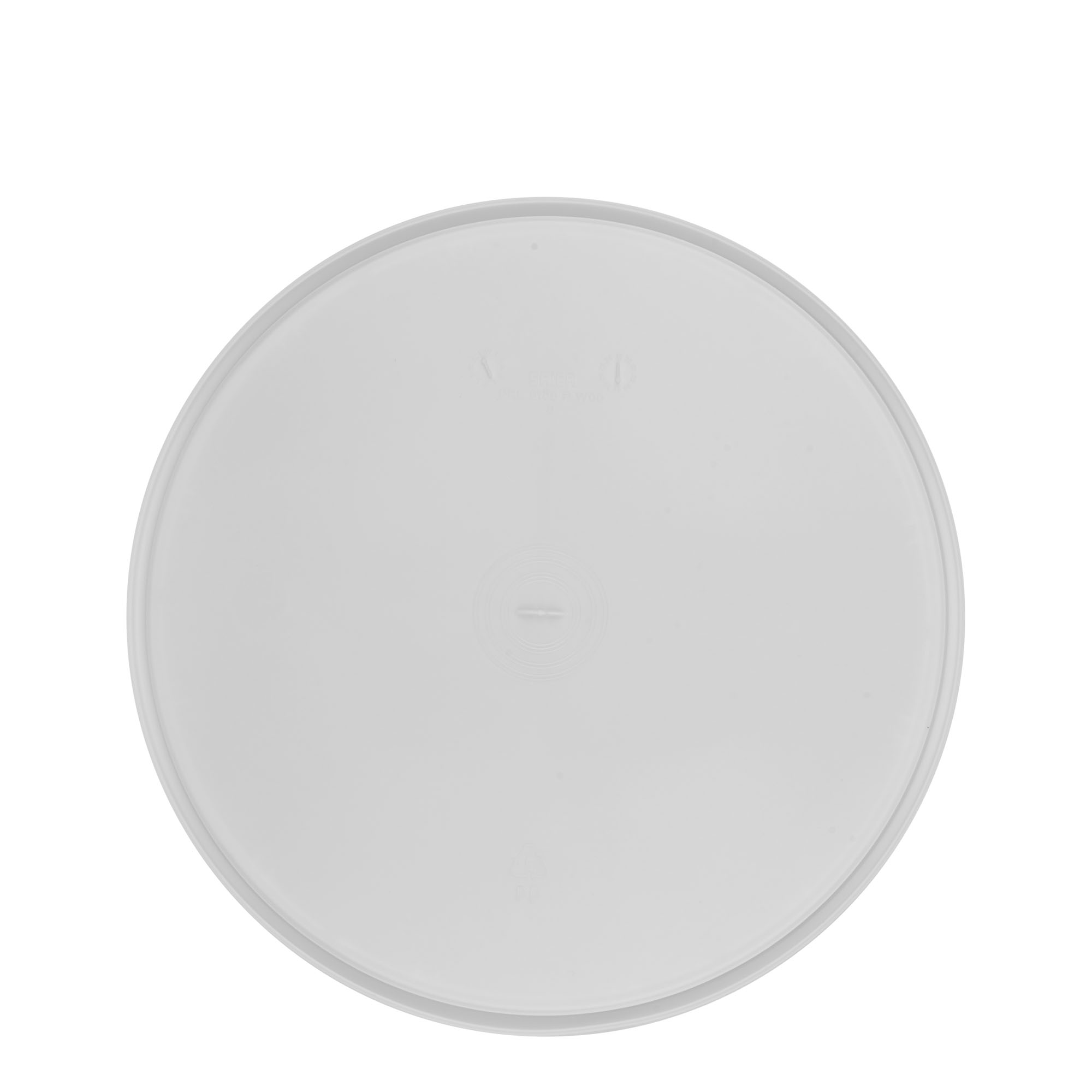 Tapa para cubo de 20 l, plástico PP, blanco