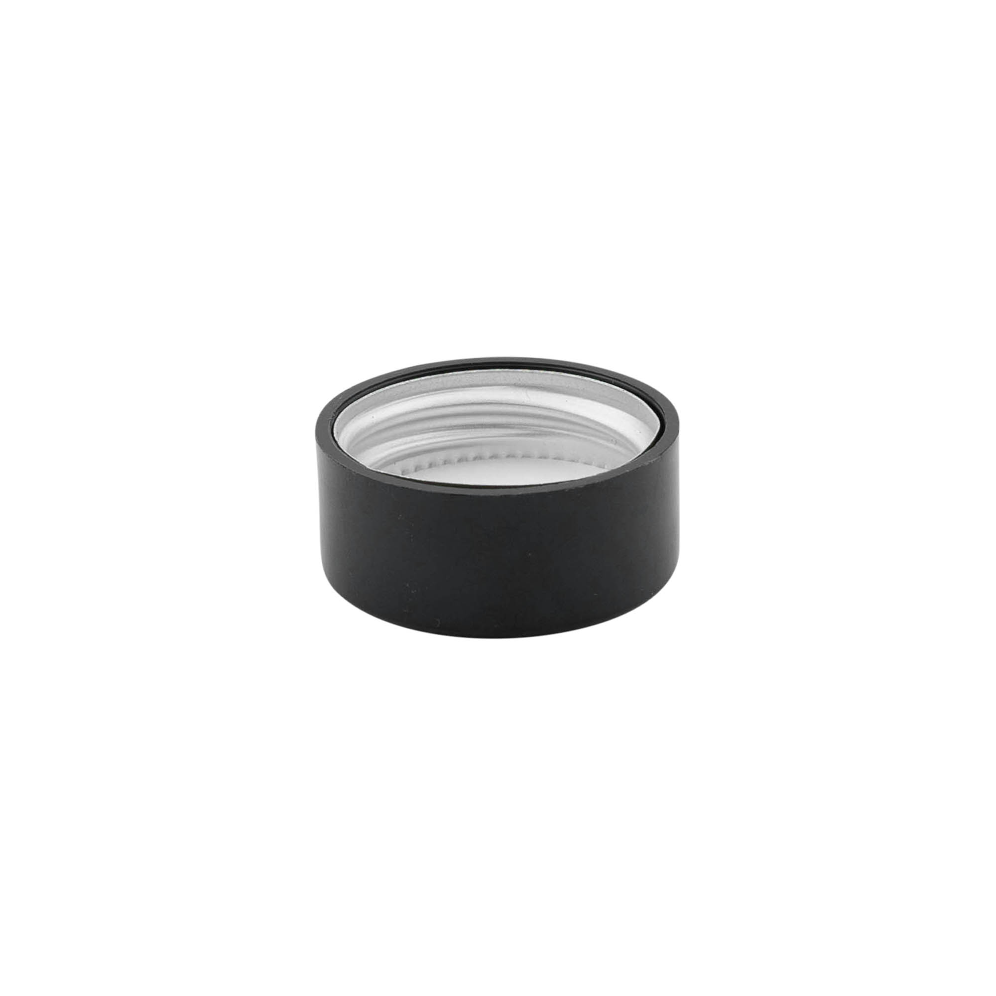 Tapa roscada, plástico ABS, negro, para boquilla: GPI 28/400