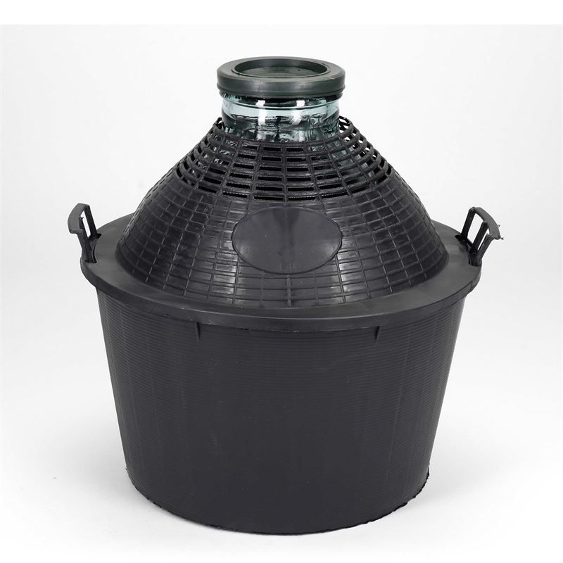Damajuana de cuello ancho de 34 l, vidrio, boca: capuchón Damajuana de cuello ancho de 34 l, vidrio, boca: capuchón