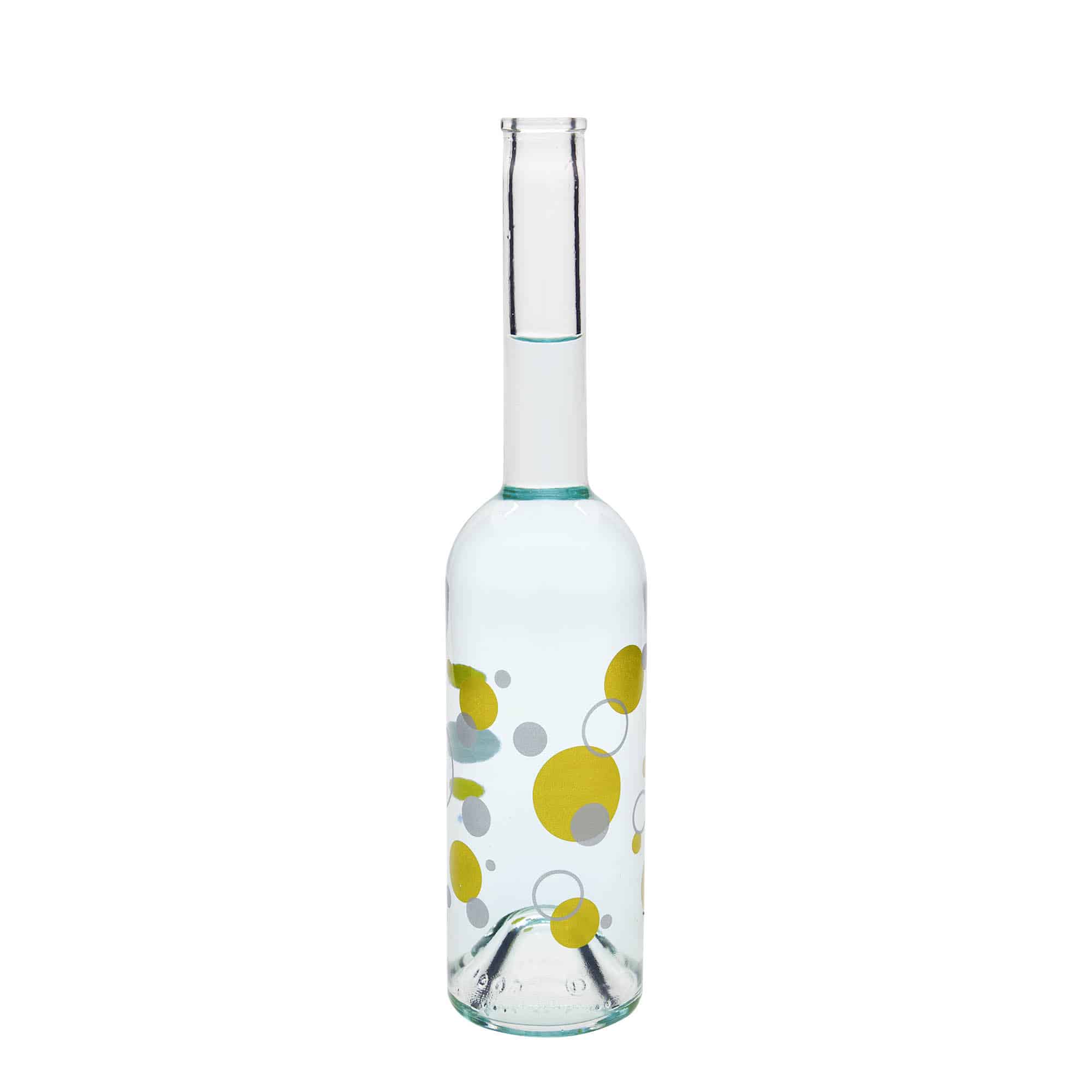 Botella de vidrio de 500 ml 'Opera', motivo: puntos, boca: corcho