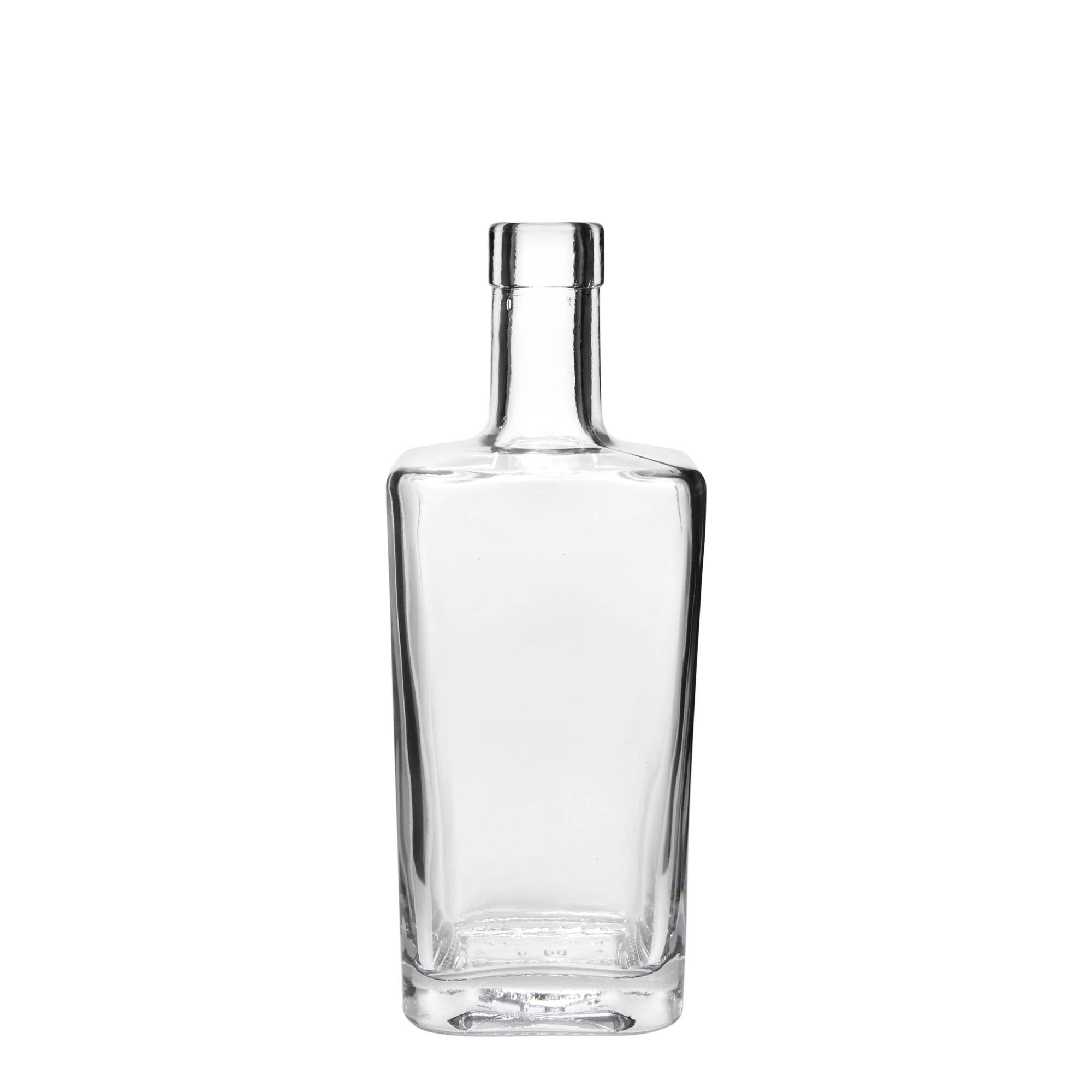 Botella de vidrio de 500 ml 'Noel', cuadrada, boca: corcho Botella de vidrio de 500 ml 'Noel', cuadrada, boca: corcho