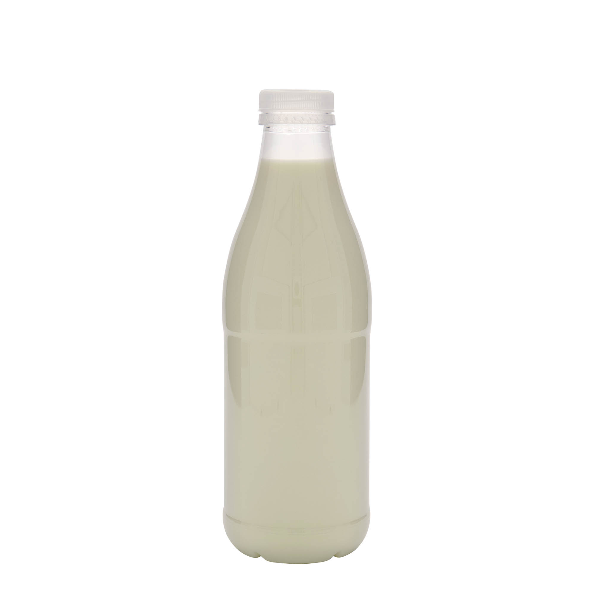 Botella PET de 1.000 ml 'Milk and Juice', plástico, boca: 38 mm