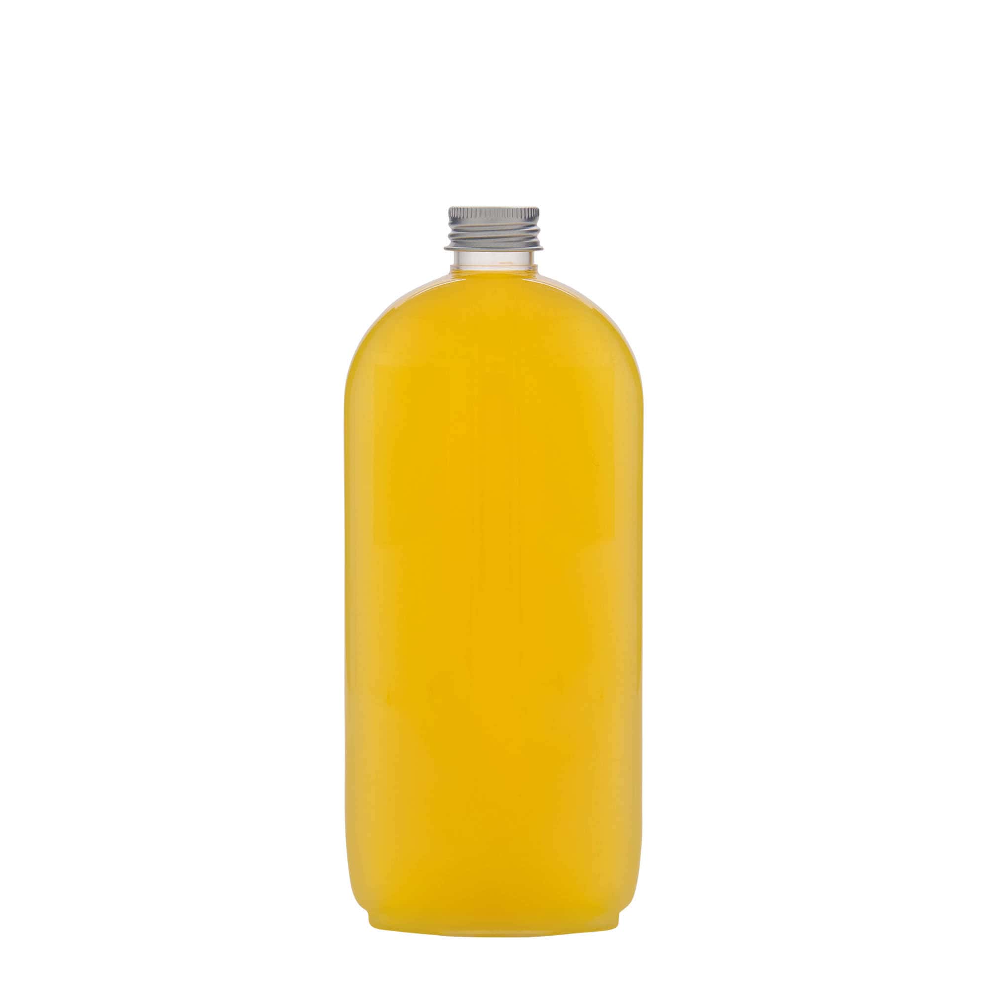 Botella de PET 'Iris' de 500 ml, ovalada, plástico, boca: 24/410