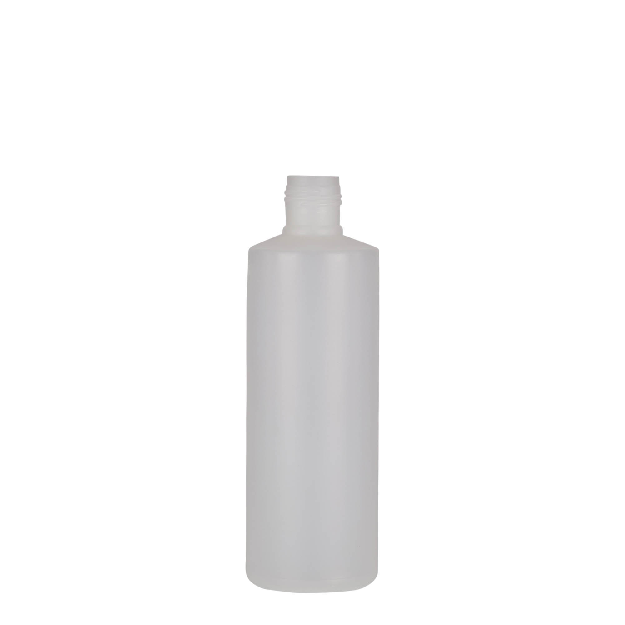 200 ml botella redonda, plástico PE, natural, boca: cierre de rosca 200 ml botella redonda, plástico PE, natural, boca: cierre de rosca