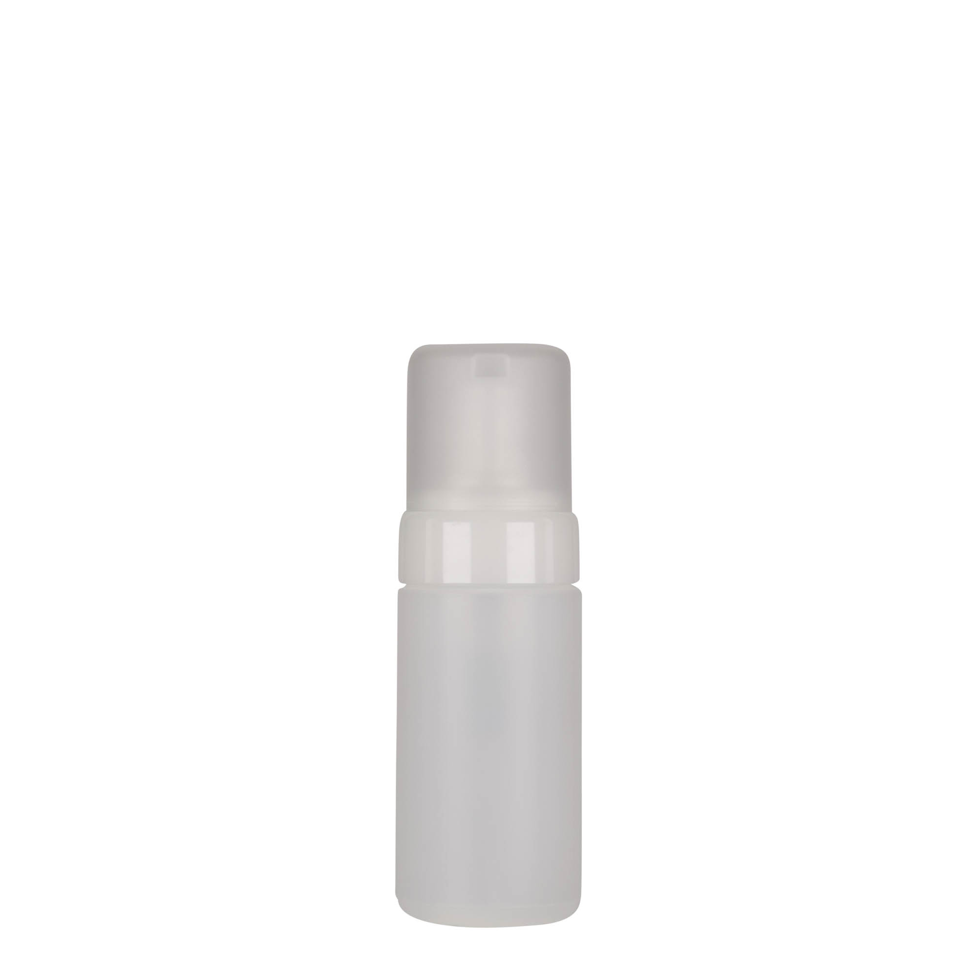 Botella dosificadora de 100 ml 'Foamer', plástico PE, natural, boca: cierre de rosca Botella dosificadora de 100 ml 'Foamer', plástico PE, natural, boca: cierre de rosca
