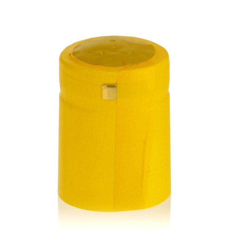 Cápsula retráctil 32x41, plástico PVC, amarillo Cápsula retráctil 32x41, plástico PVC, amarillo